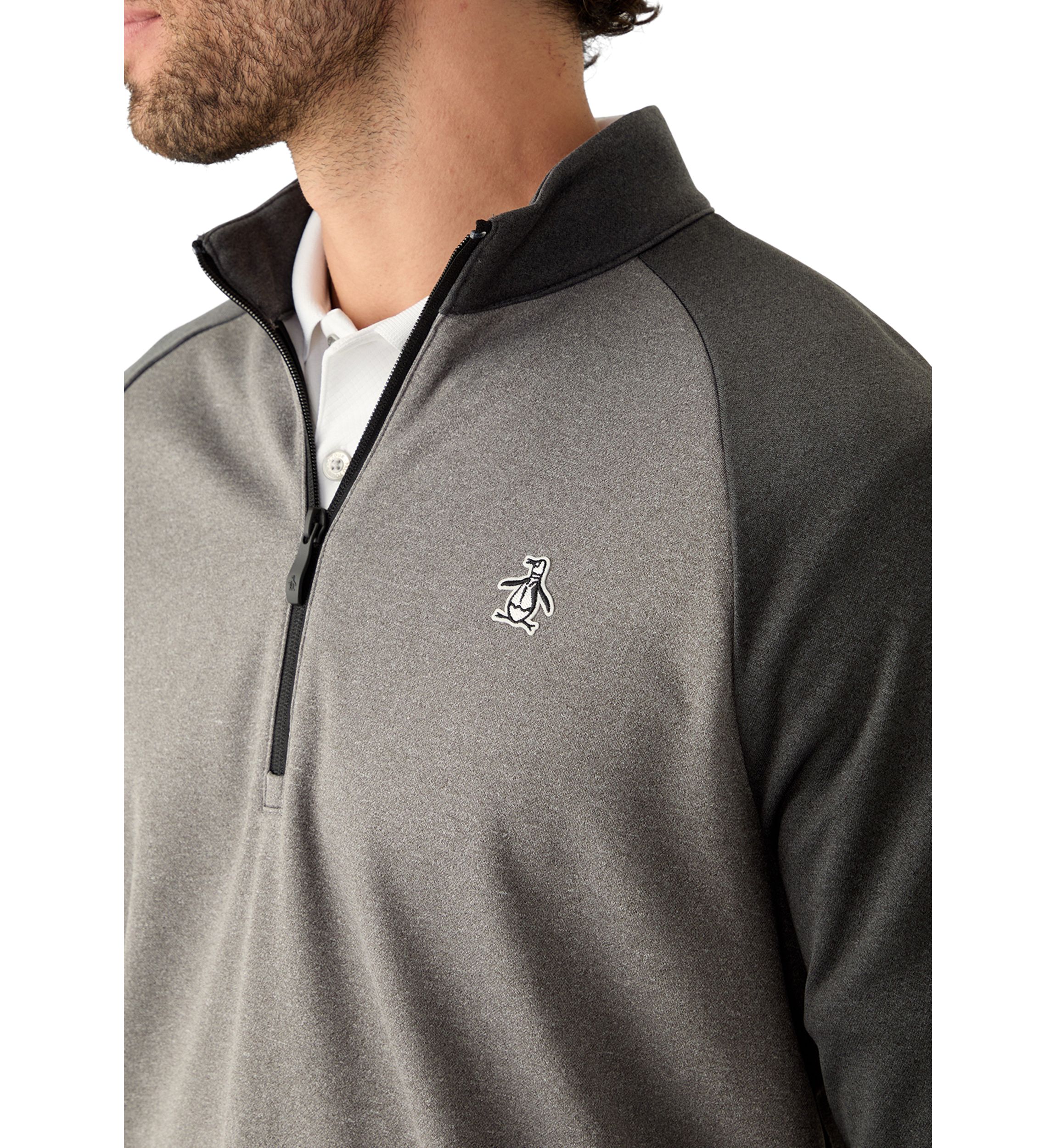 Mens 1/4 Zip Fleece Lined Sweatshirt