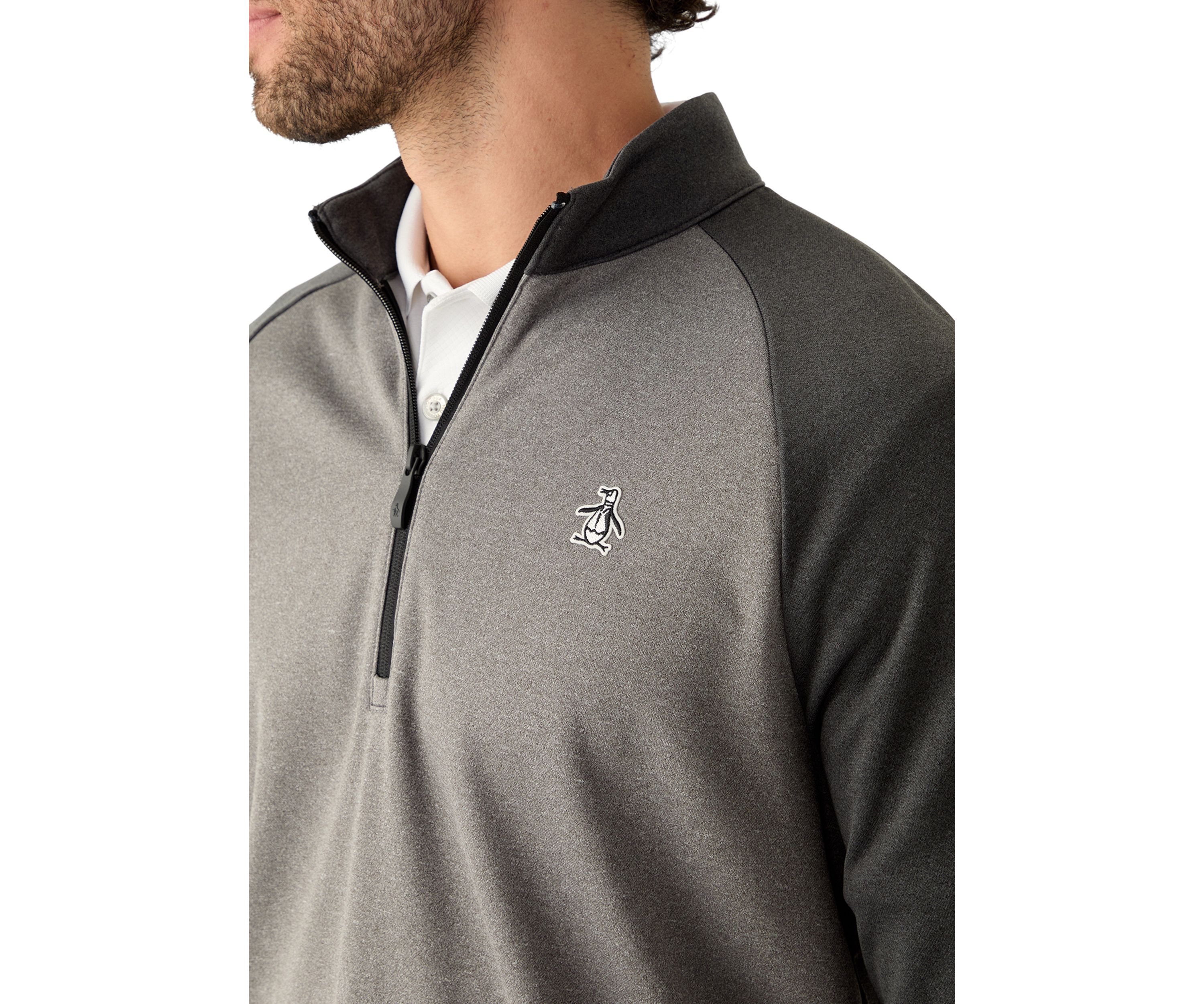 Mens 1/4 Zip Fleece Lined Sweatshirt