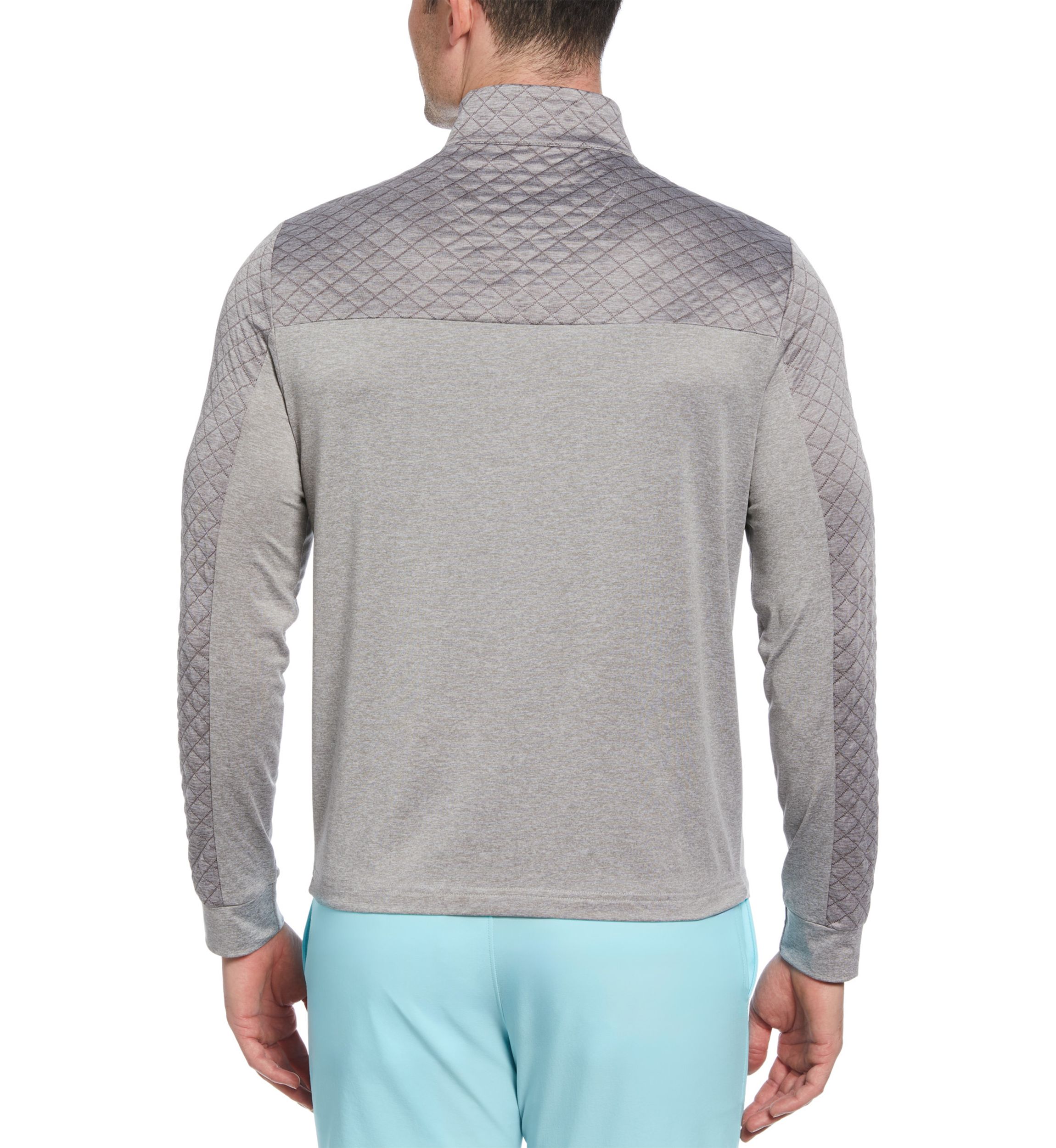 Mens 1/4 Zip Color Block Pullover 