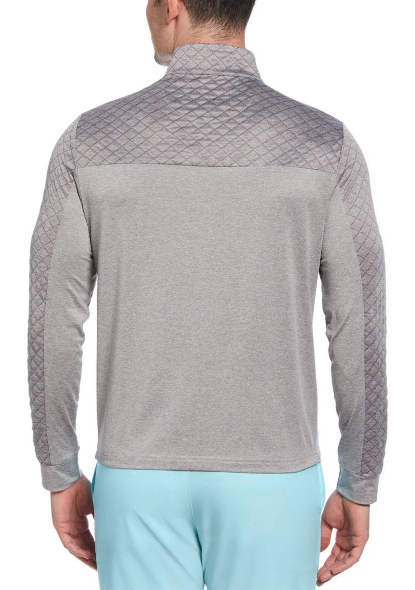 Mens 1/4 Zip Color Block Pullover 
