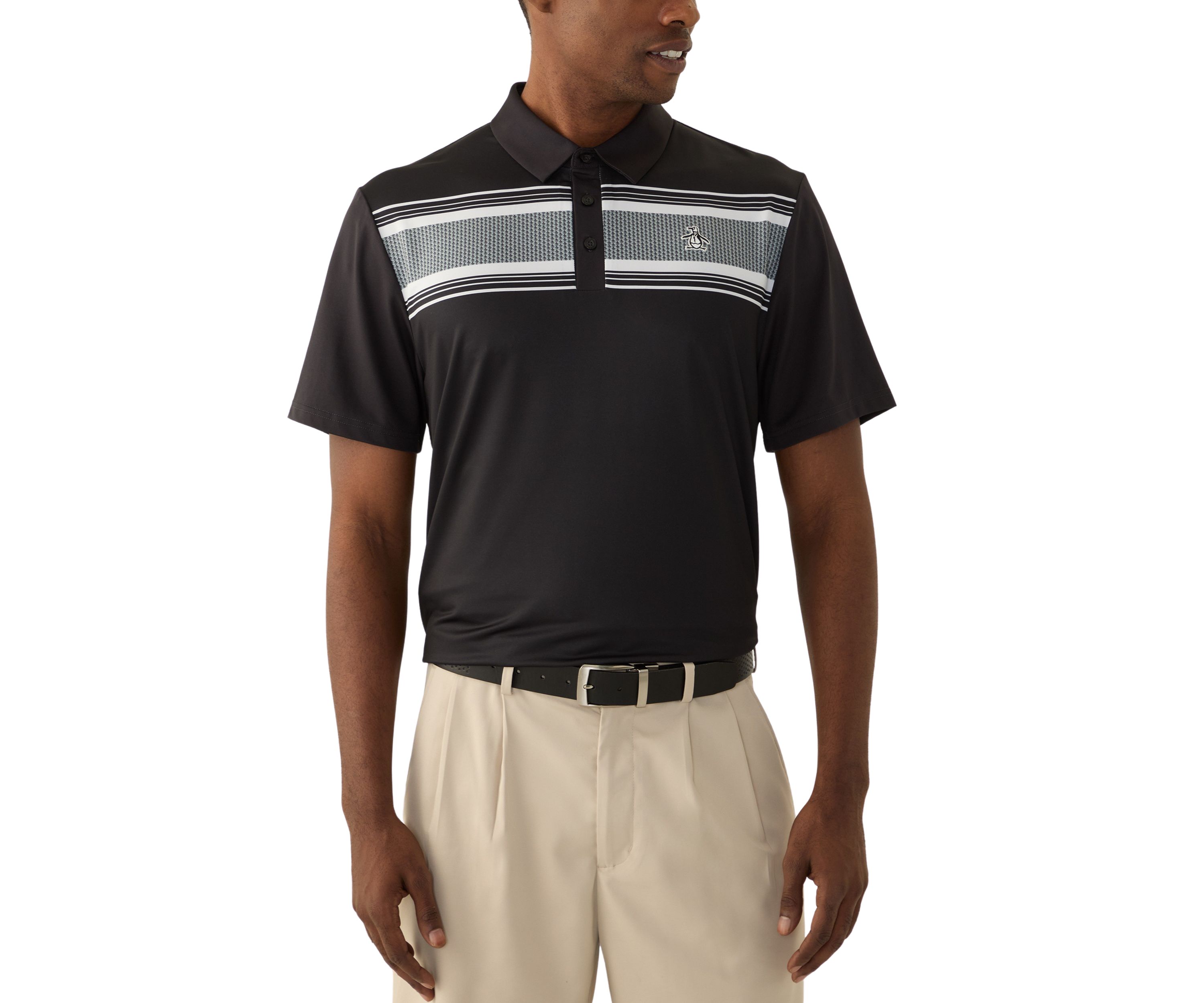 Mens Stripe Polo Shirt