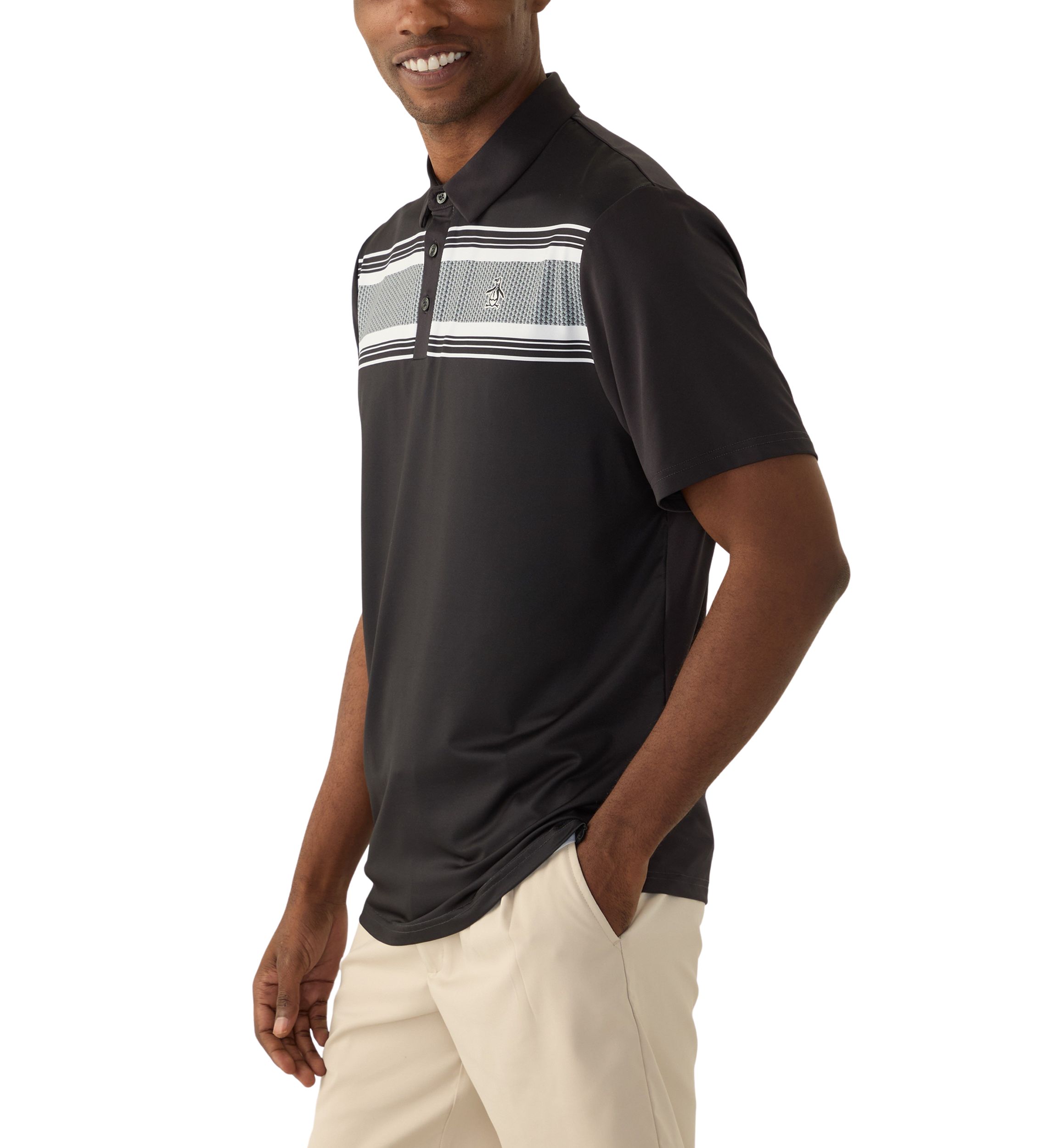 Mens Stripe Polo Shirt