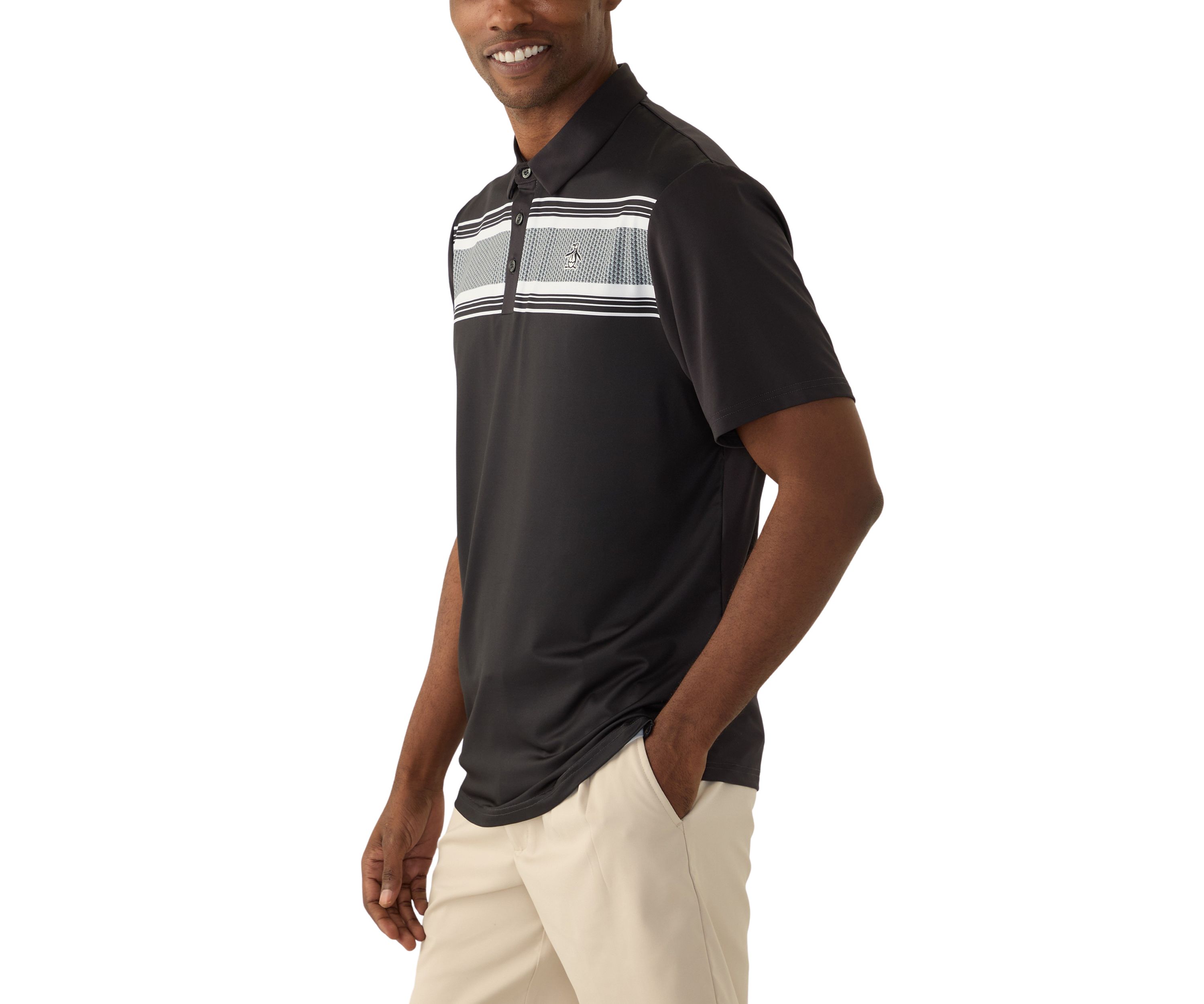 Mens Stripe Polo Shirt