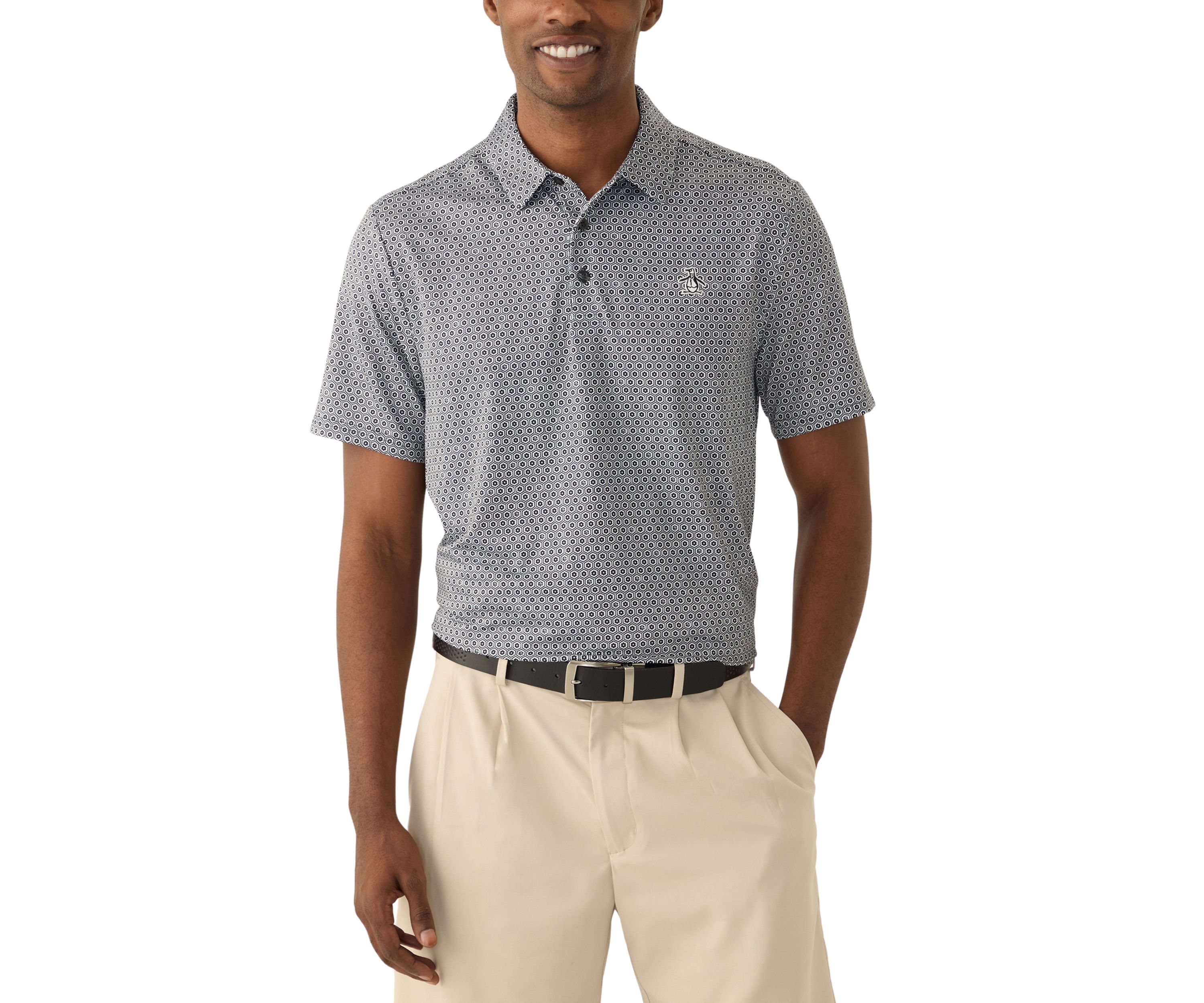 Mens Floral Printed Polo Shirt