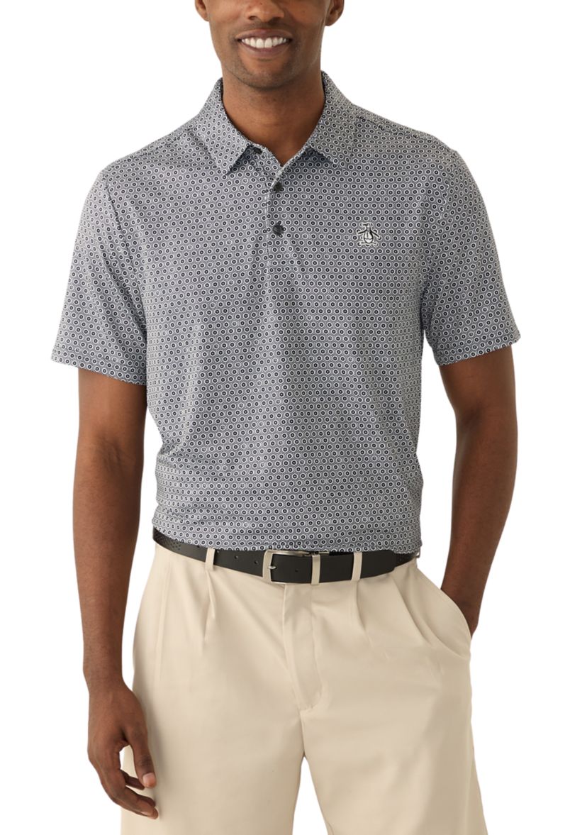 Mens Floral Printed Polo Shirt