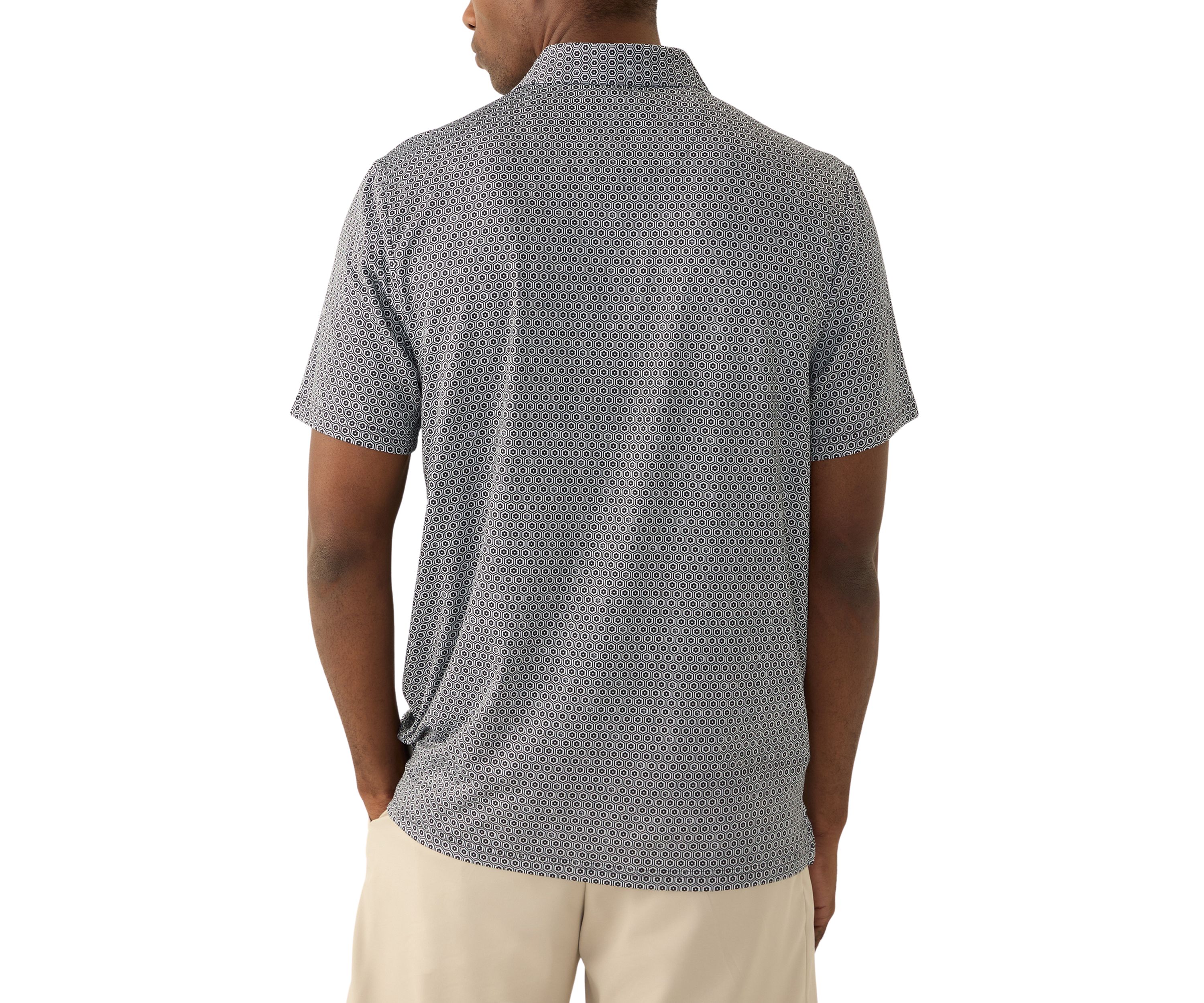 Mens Floral Printed Polo Shirt
