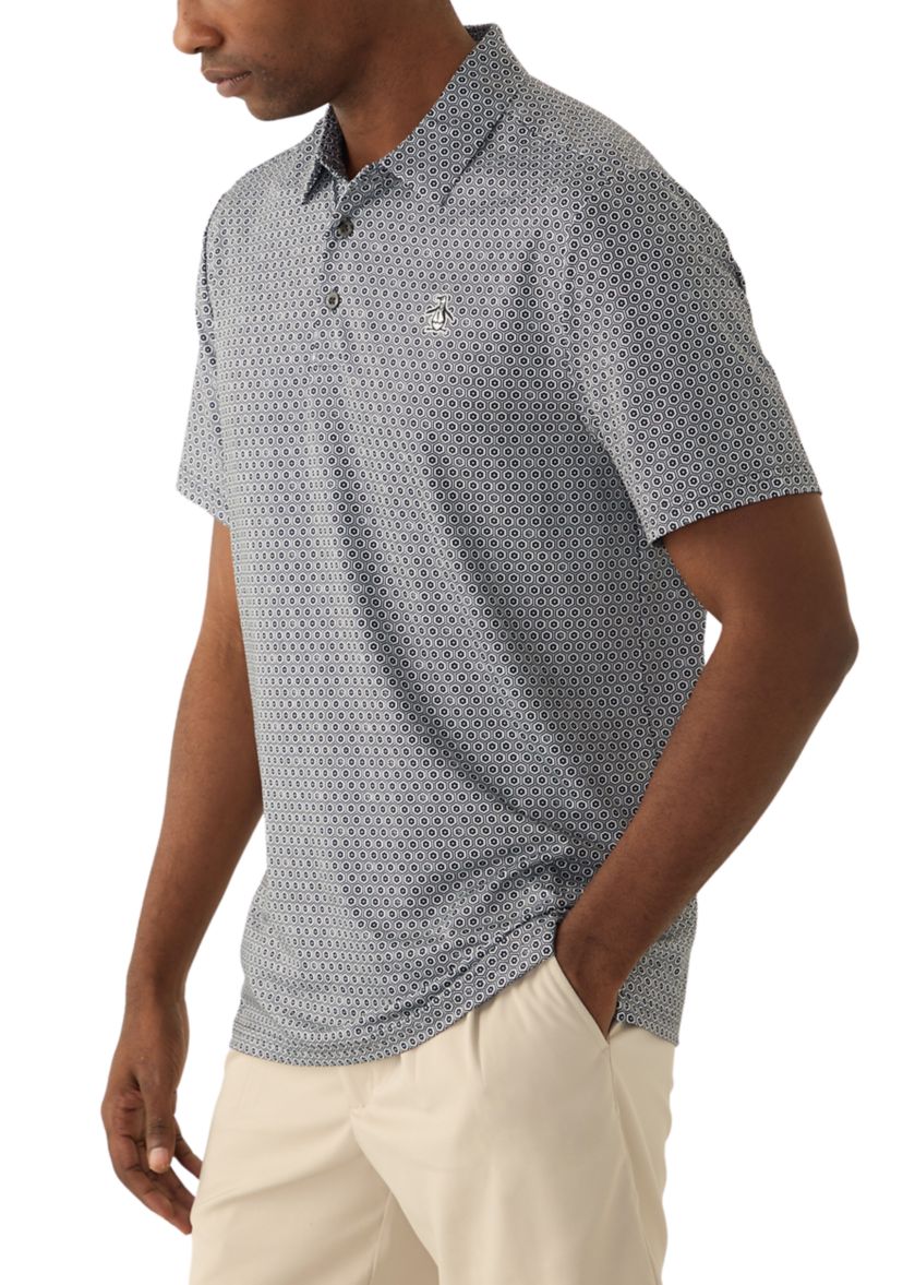 Mens Floral Printed Polo Shirt
