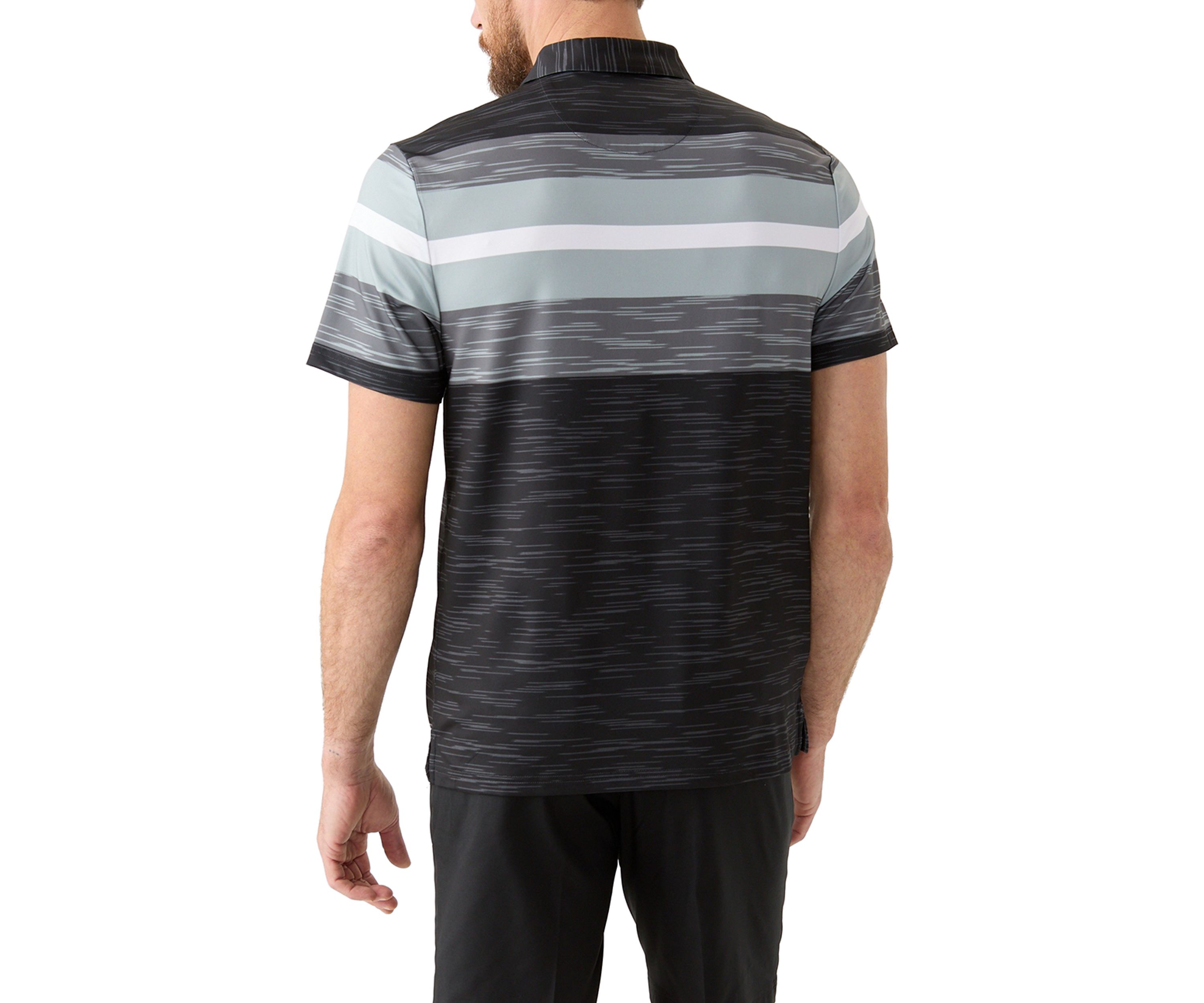 Mens Marl Stripe Polo Shirt