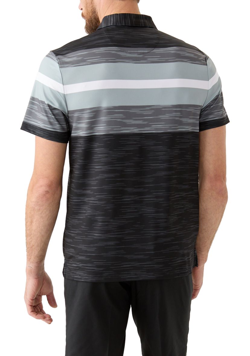 Mens Marl Stripe Polo Shirt