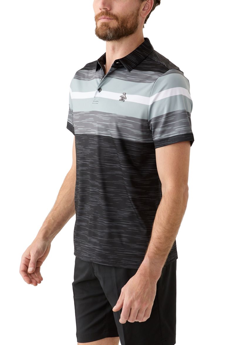 Mens Marl Stripe Polo Shirt