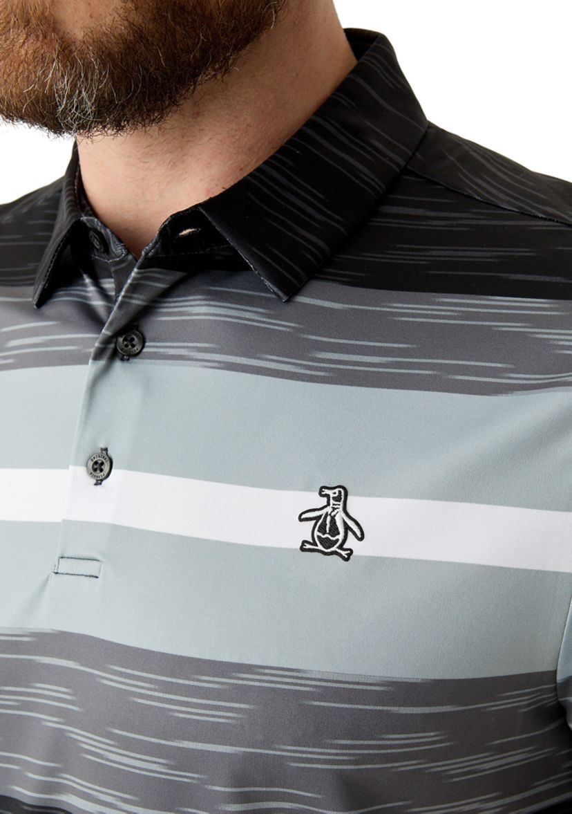 Mens Marl Stripe Polo Shirt