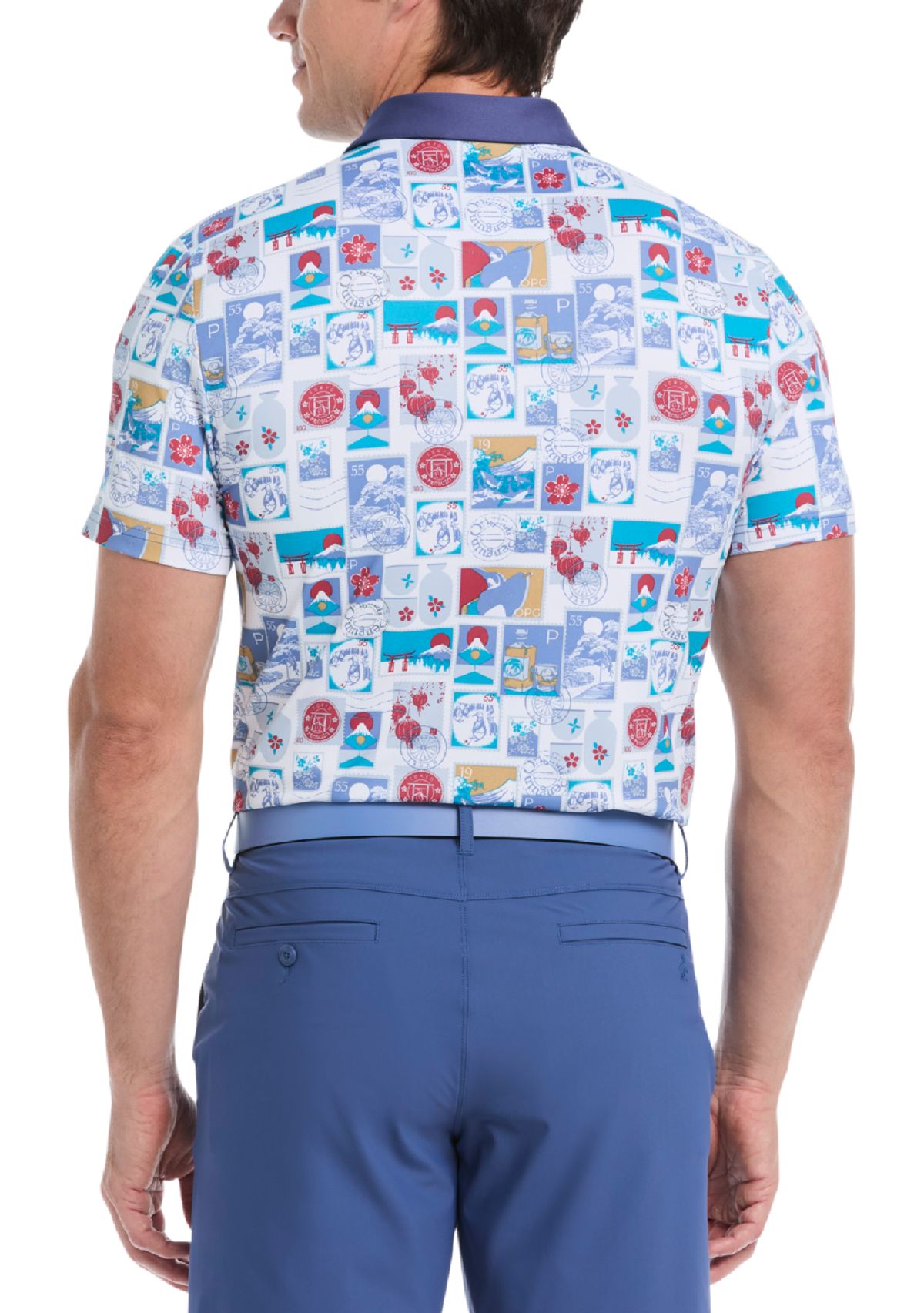 Mens Petes Stamp Statement Golf Polo Shirt