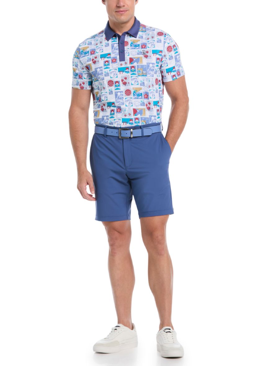 Mens Petes Stamp Statement Golf Polo Shirt