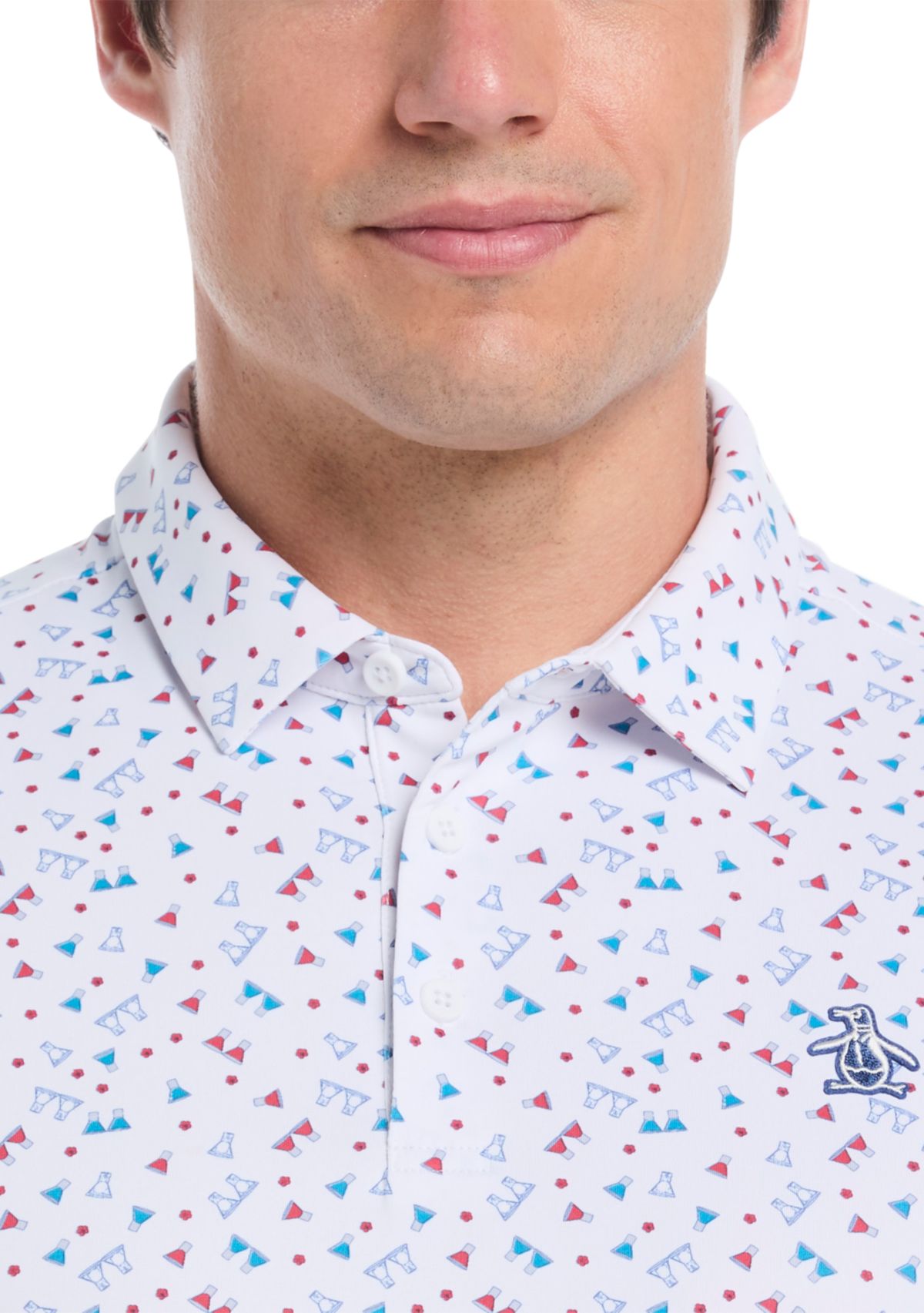 Mens 19th Hole Sake-Tini Golf Polo Shirt 