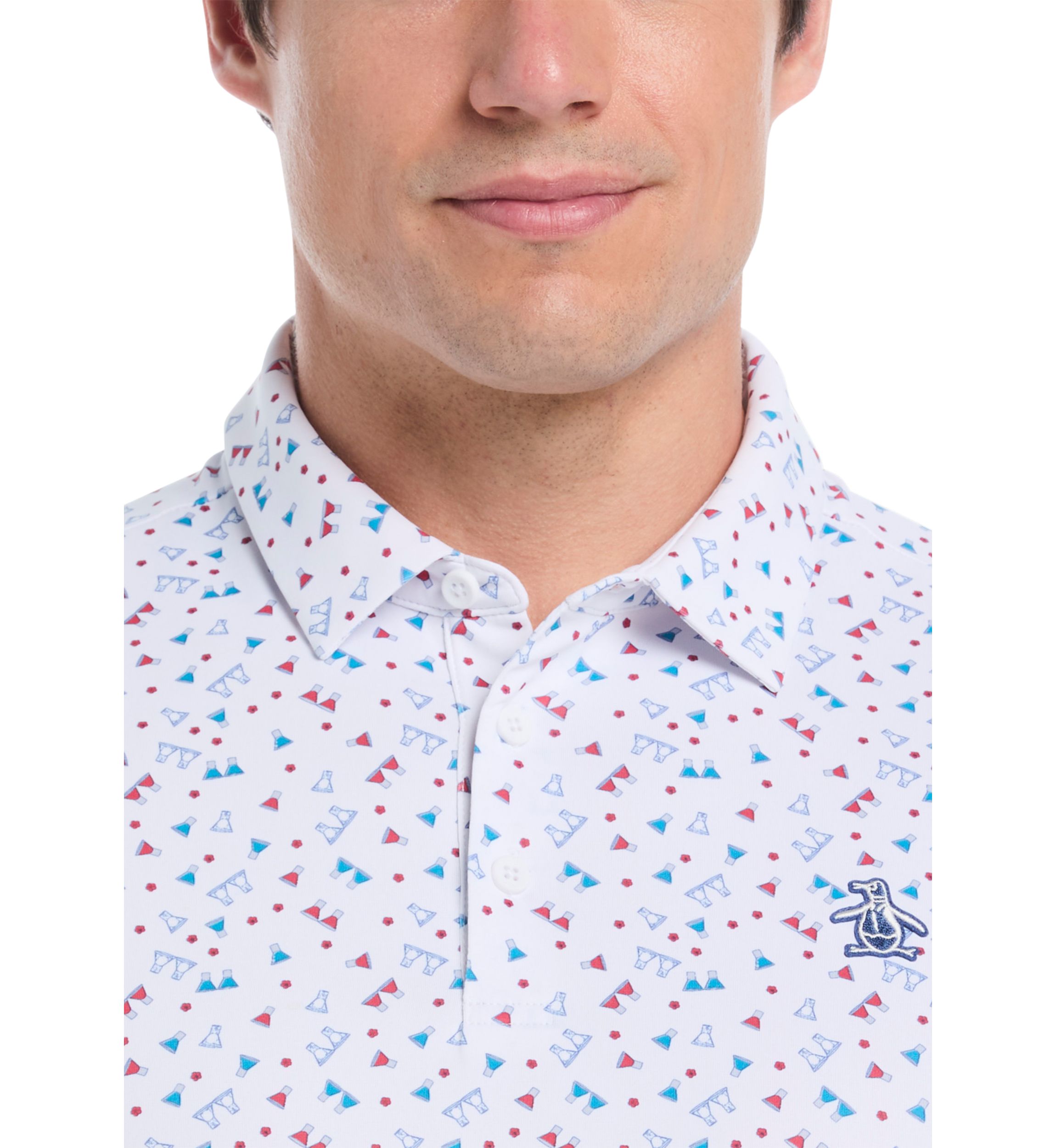 Mens 19th Hole Sake-Tini Golf Polo Shirt 