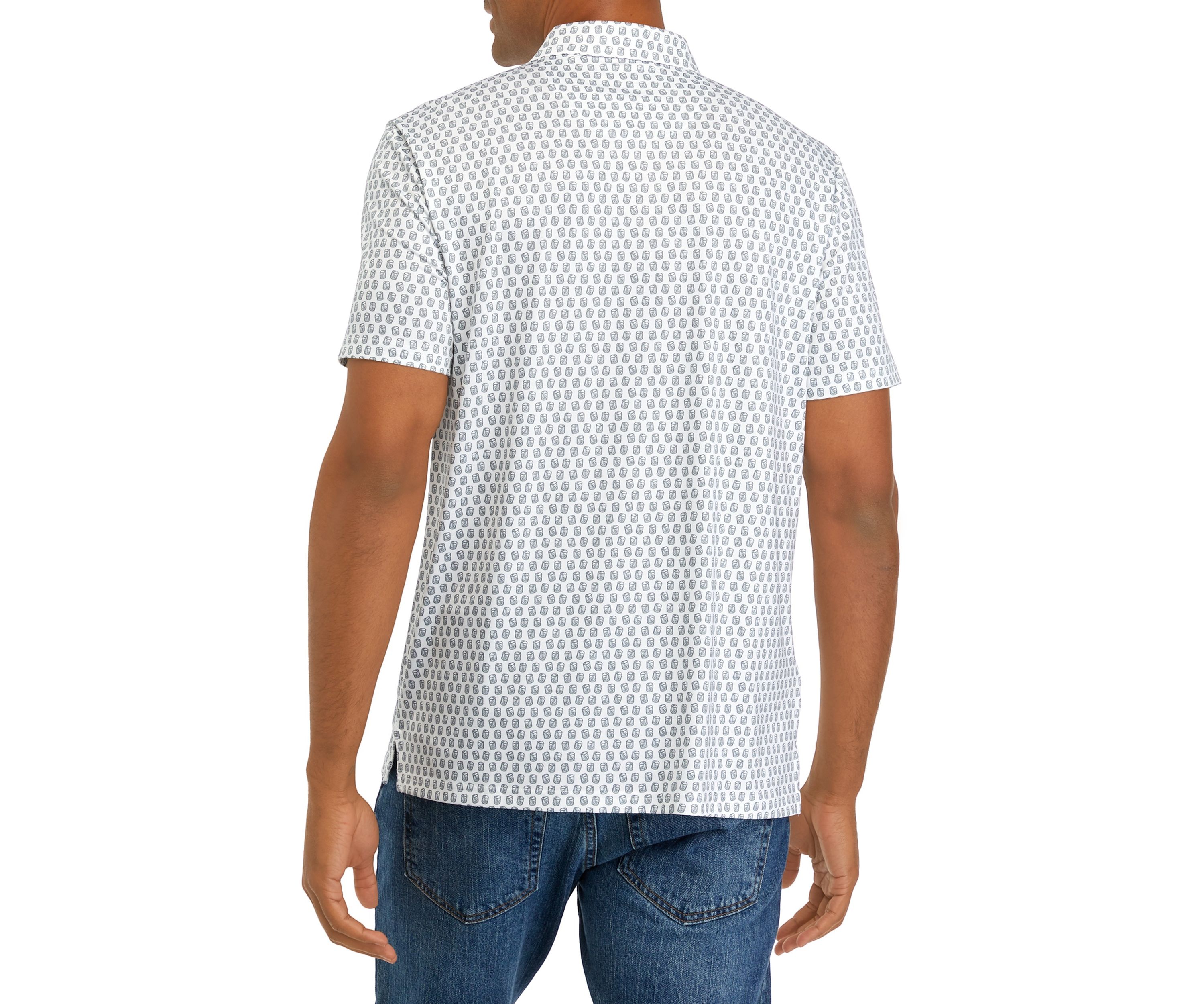 Mens Fashion Printed Polo Shirt 