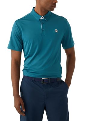 Original Penguin Men's Solid Logo Polo Shirt, Medium