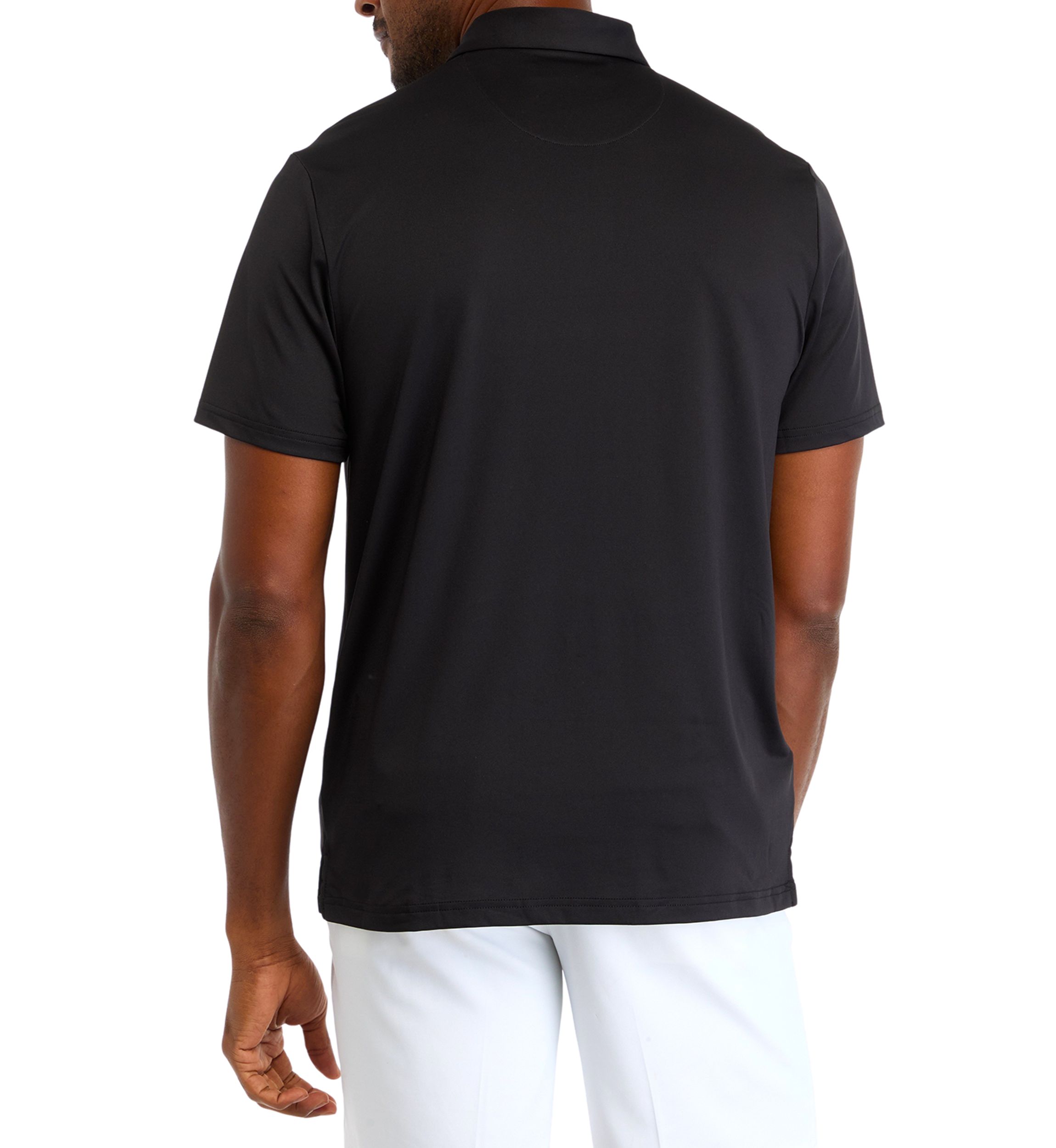 Mens Solid Logo Polo Shirt