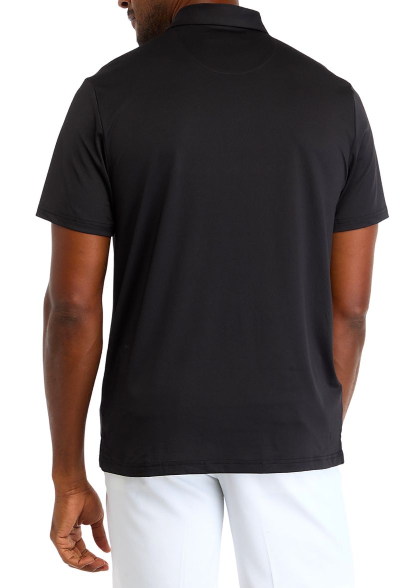 Mens Solid Logo Polo Shirt