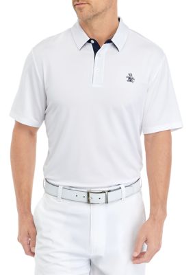 Original Penguin Men's Solid Polo Shirt, White, Small