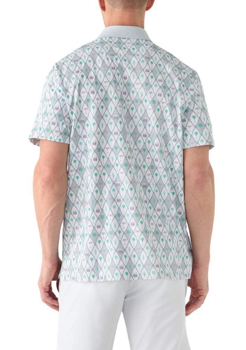 Mens Lattice Cocktail Earl Polo Shirt