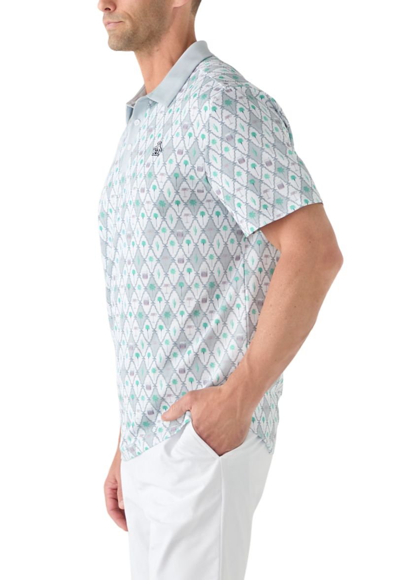 Mens Lattice Cocktail Earl Polo Shirt
