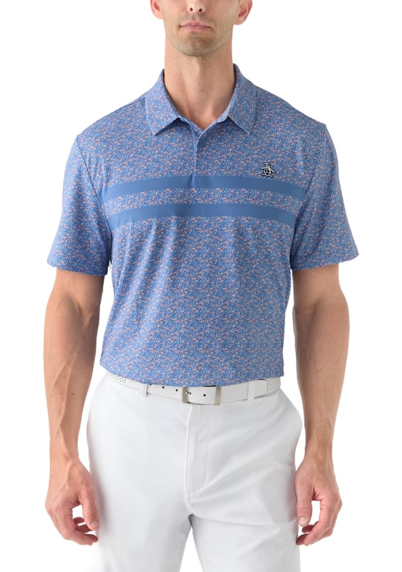Mens Novelty Printed Polo Shirt