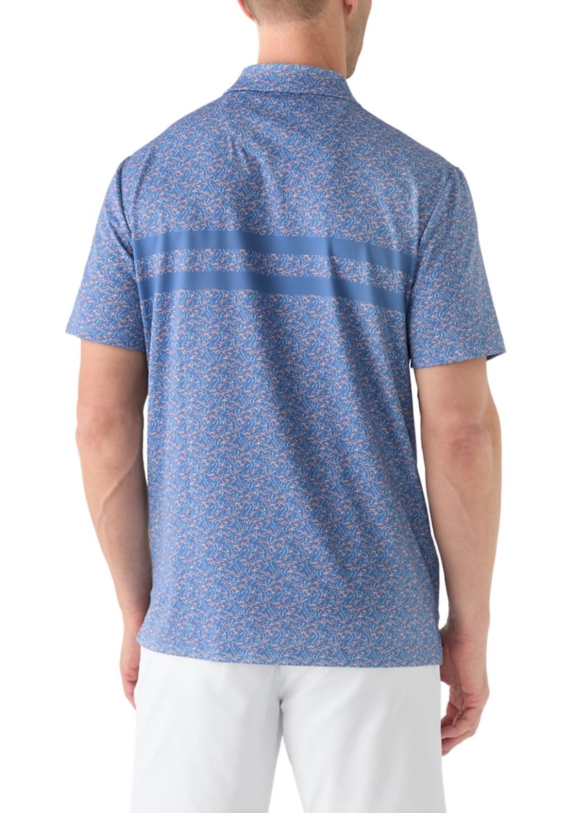 Mens Novelty Printed Polo Shirt