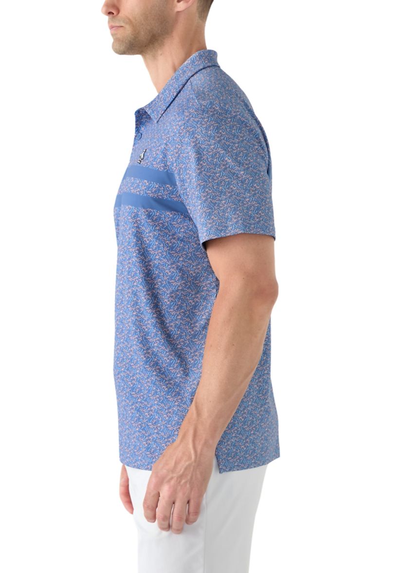 Mens Novelty Printed Polo Shirt