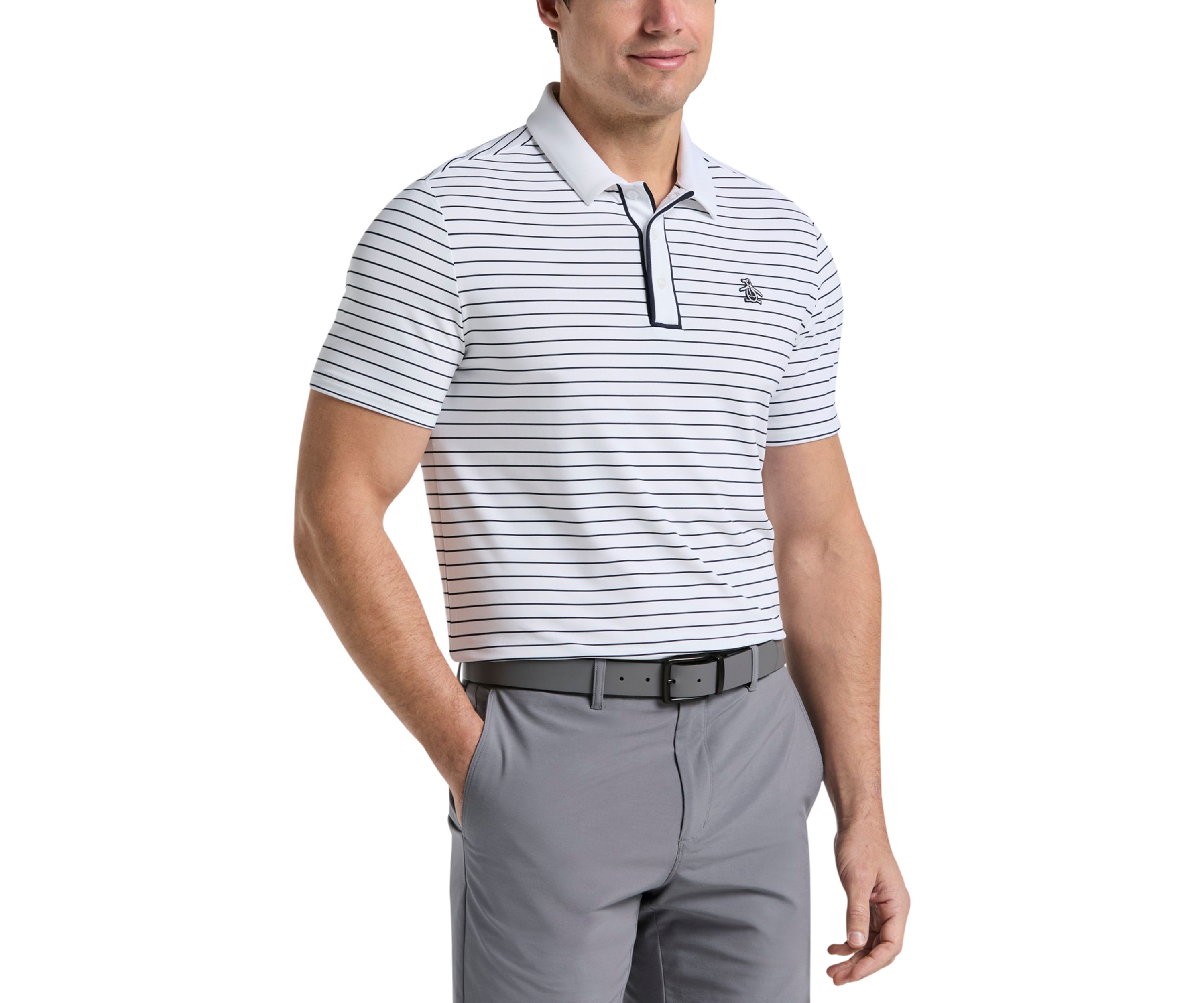 Heritage Stripe Short Sleeve Golf Polo Shirt