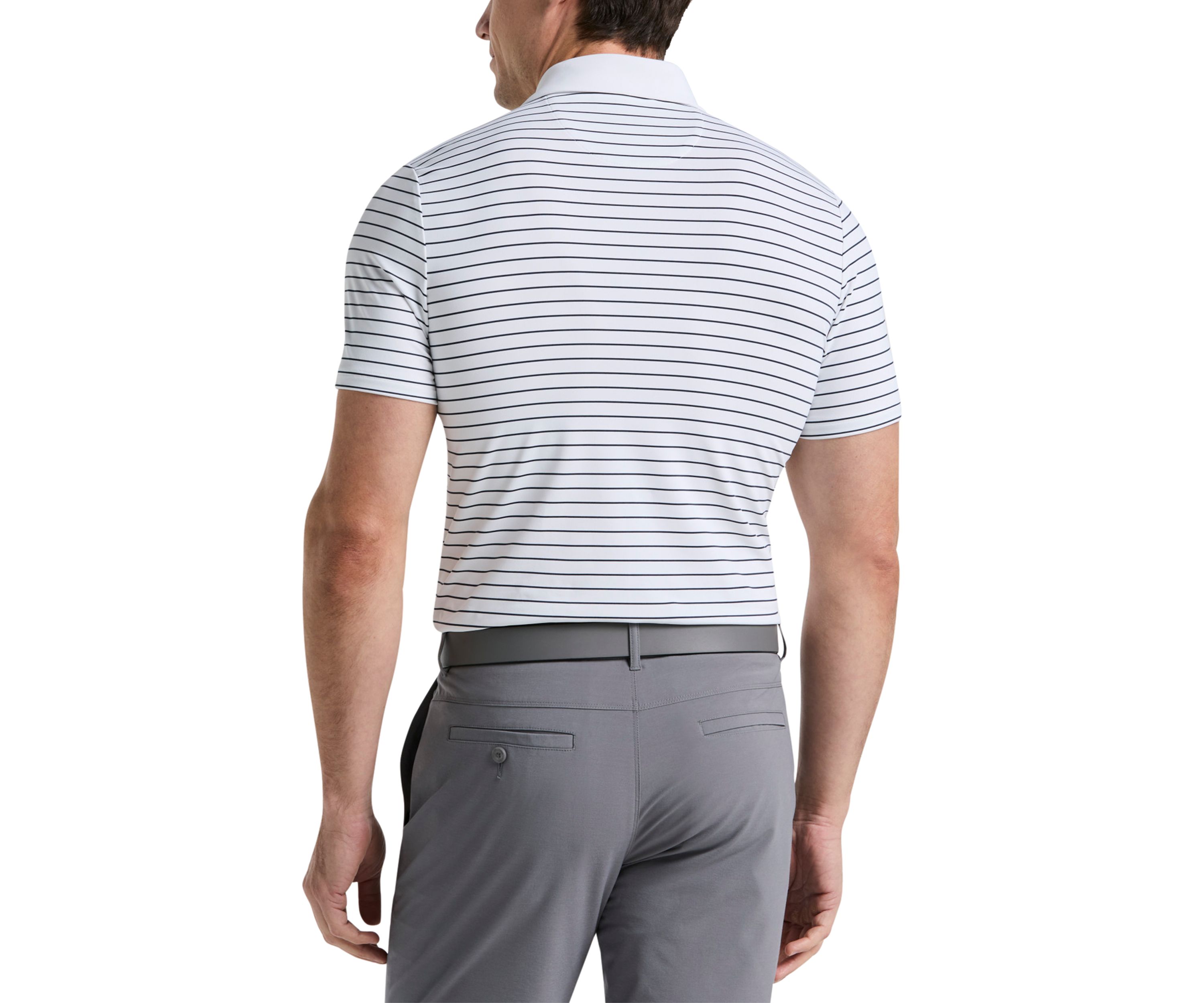 Heritage Stripe Short Sleeve Golf Polo Shirt