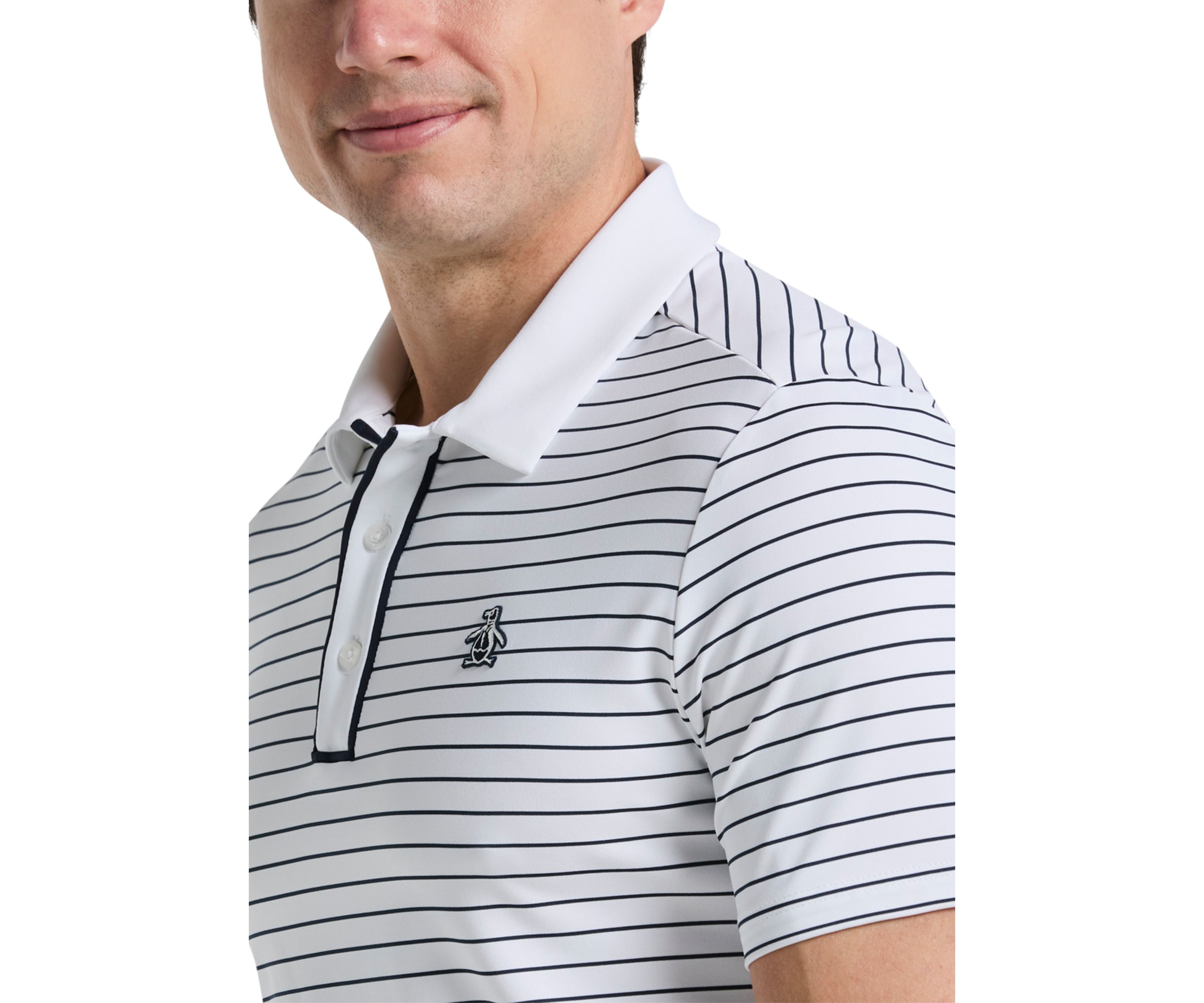 Heritage Stripe Short Sleeve Golf Polo Shirt