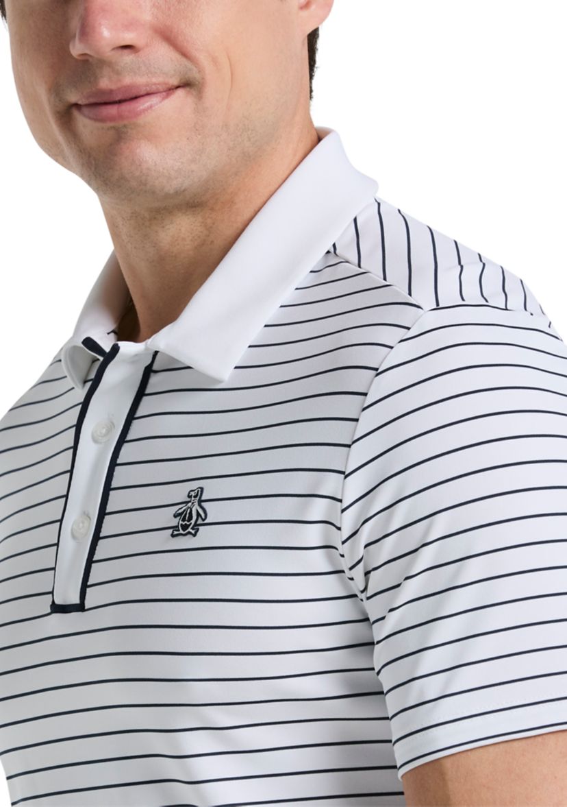 Heritage Stripe Short Sleeve Golf Polo Shirt