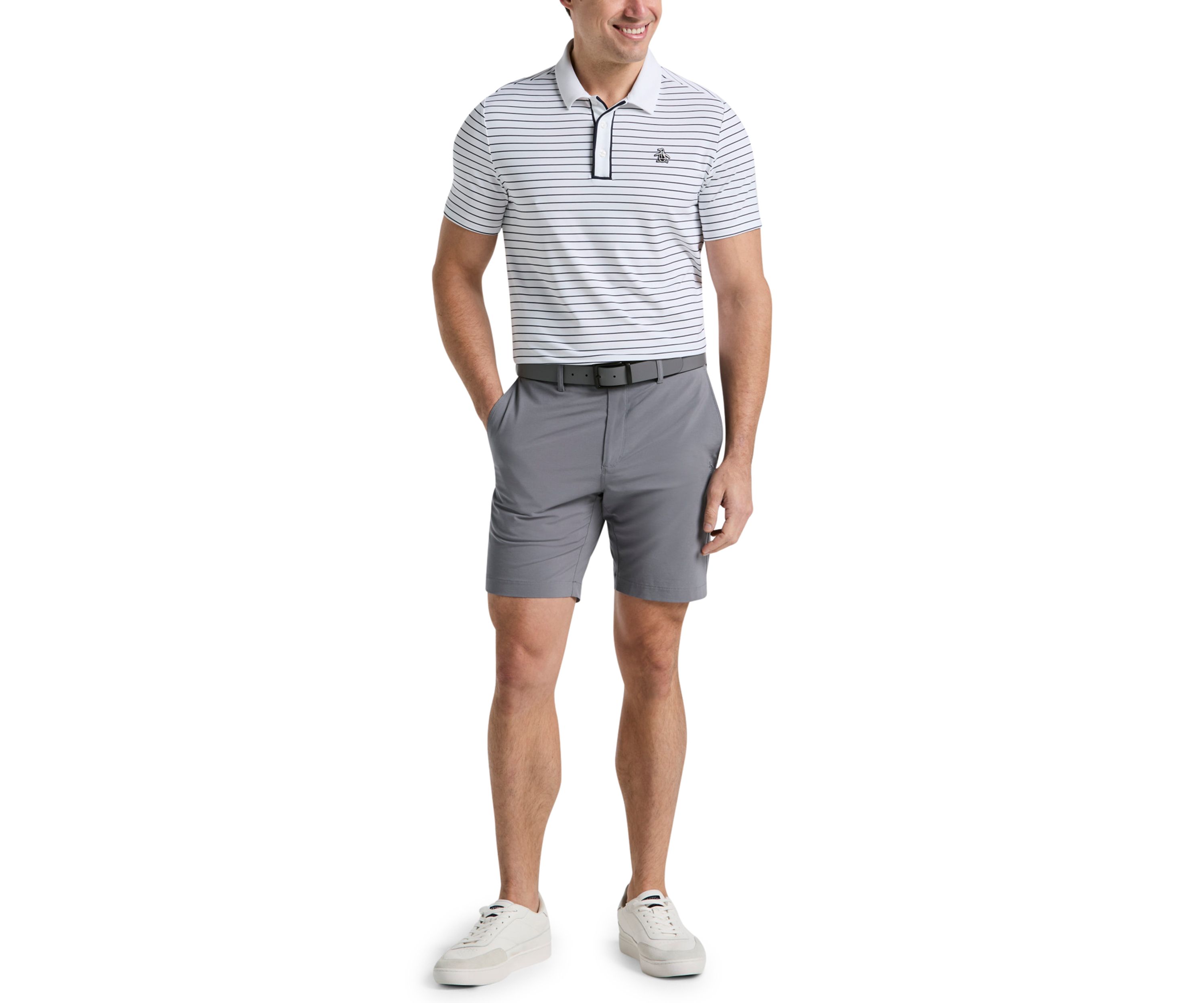 Heritage Stripe Short Sleeve Golf Polo Shirt