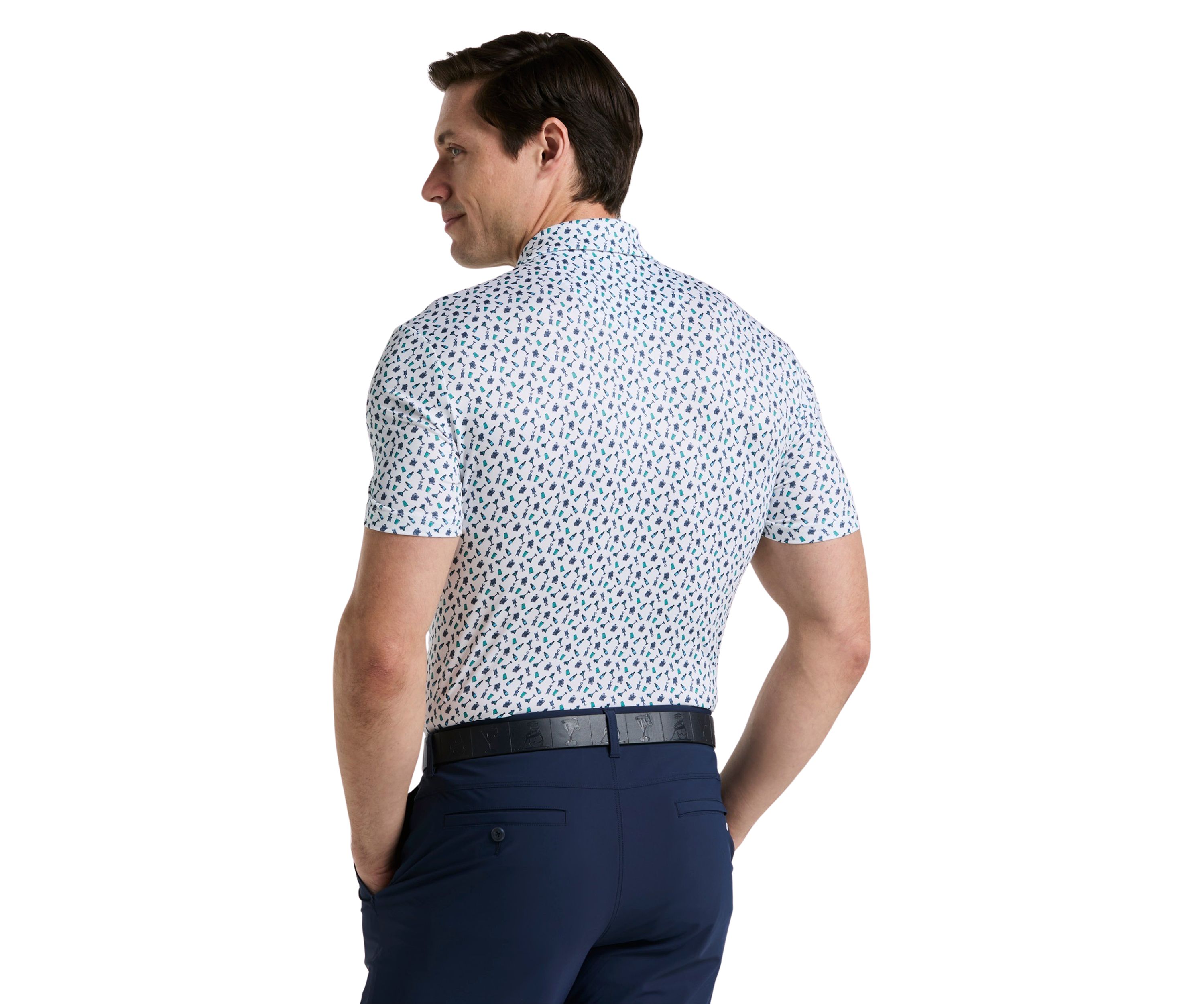 Augusta Menu Print Golf Polo Shirt 