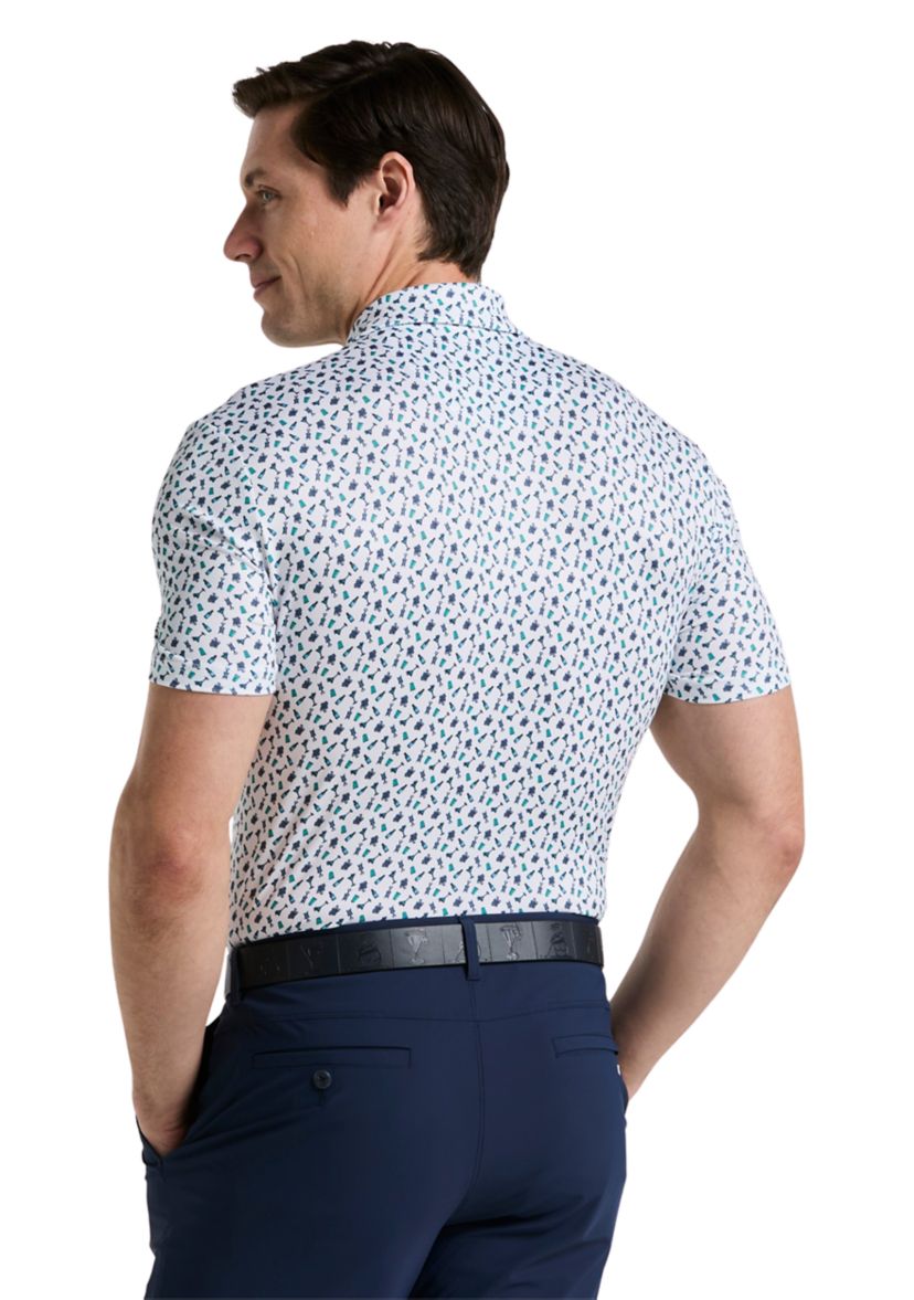 Augusta Menu Print Golf Polo Shirt 