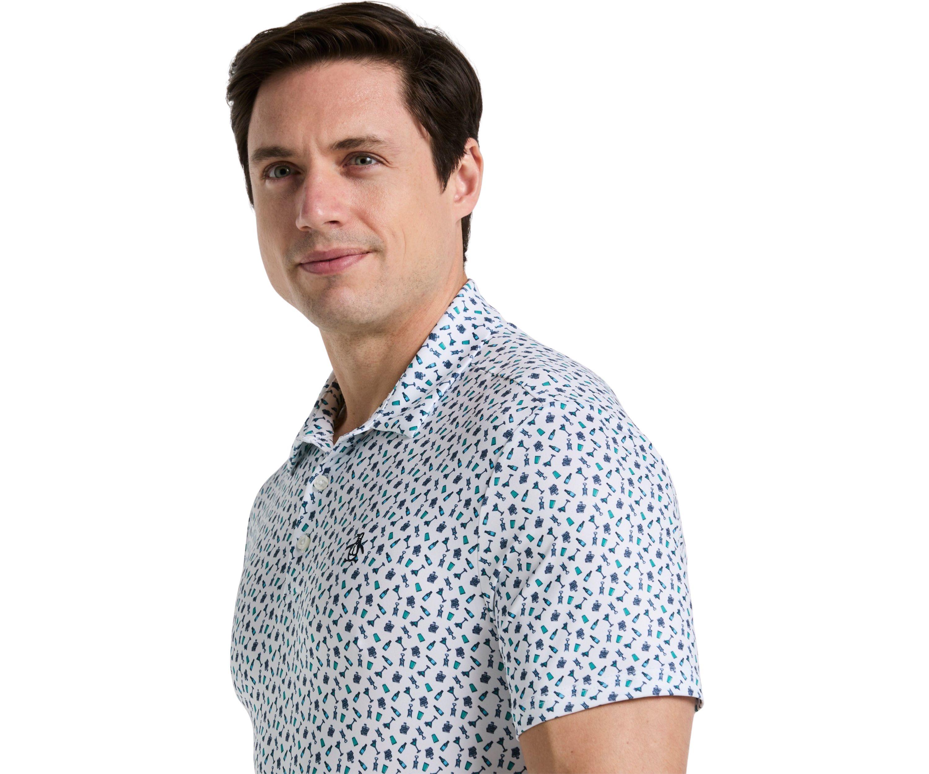 Augusta Menu Print Golf Polo Shirt 