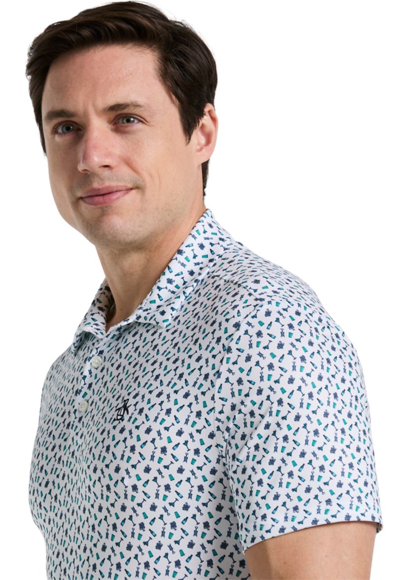 Augusta Menu Print Golf Polo Shirt 