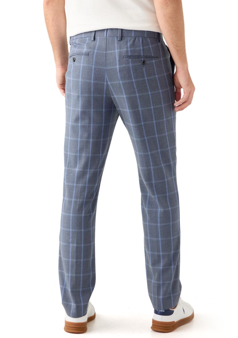 Mens Slim Fit Kensington Plaid Pants