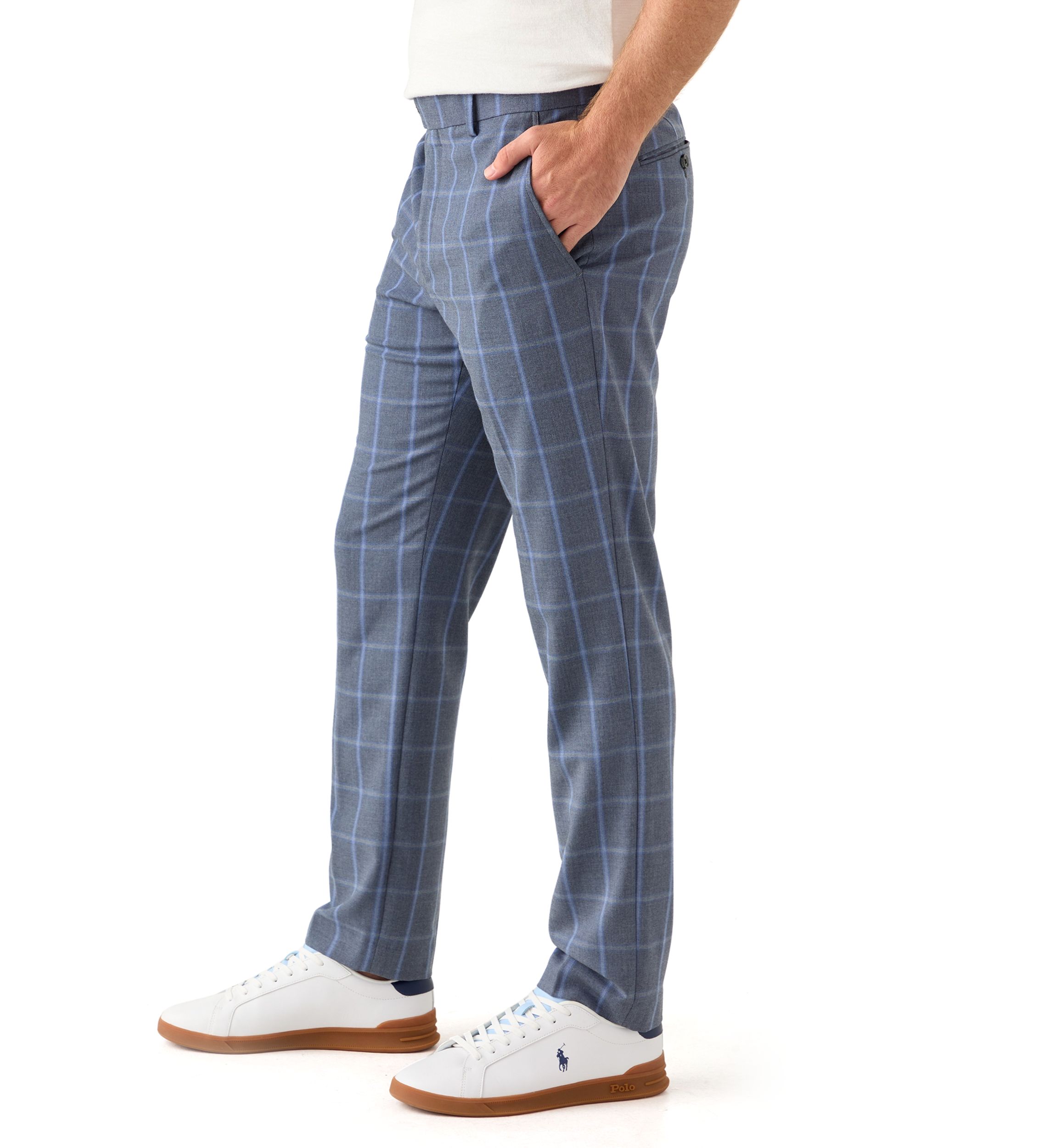 Mens Slim Fit Kensington Plaid Pants