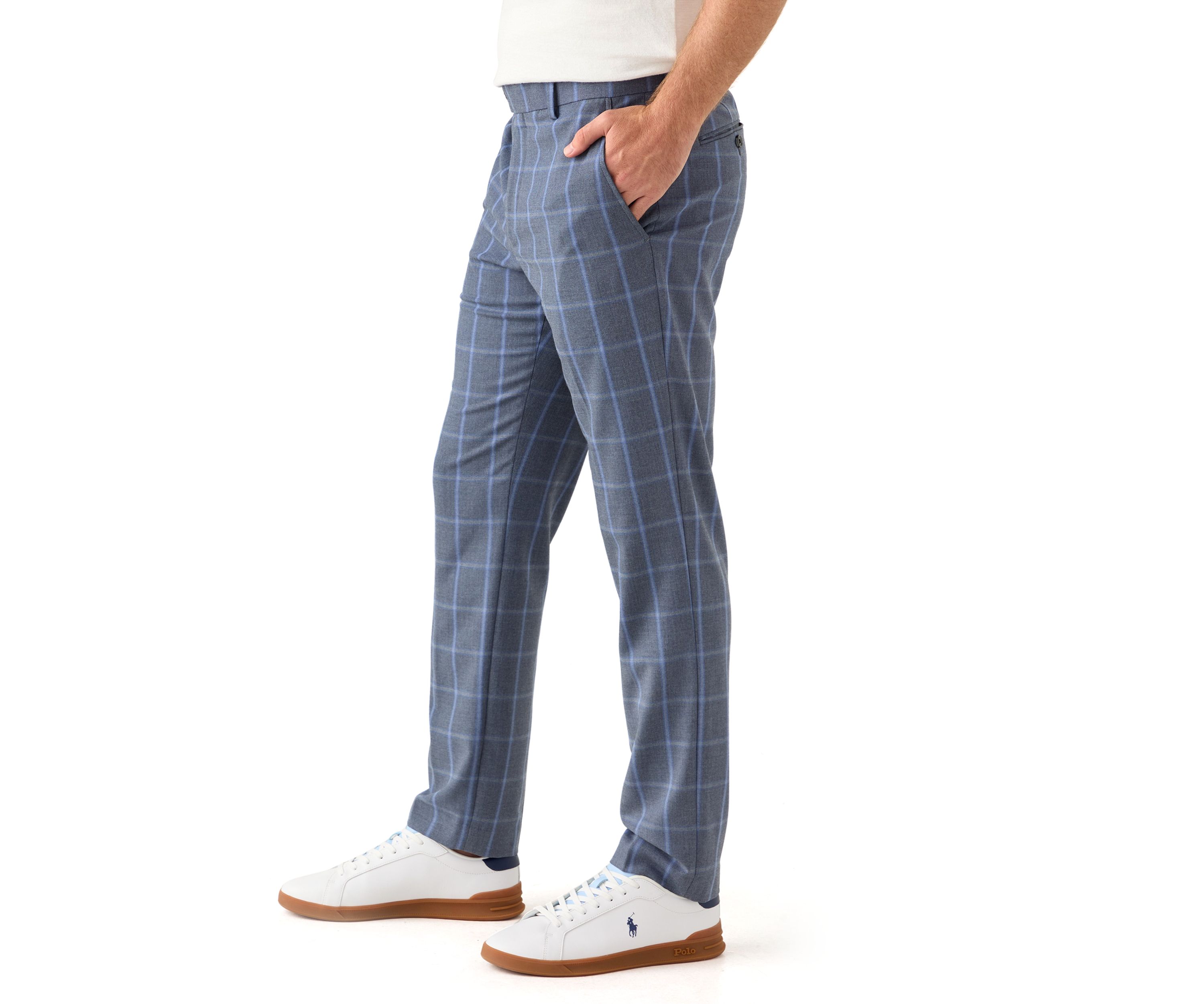 Mens Slim Fit Kensington Plaid Pants