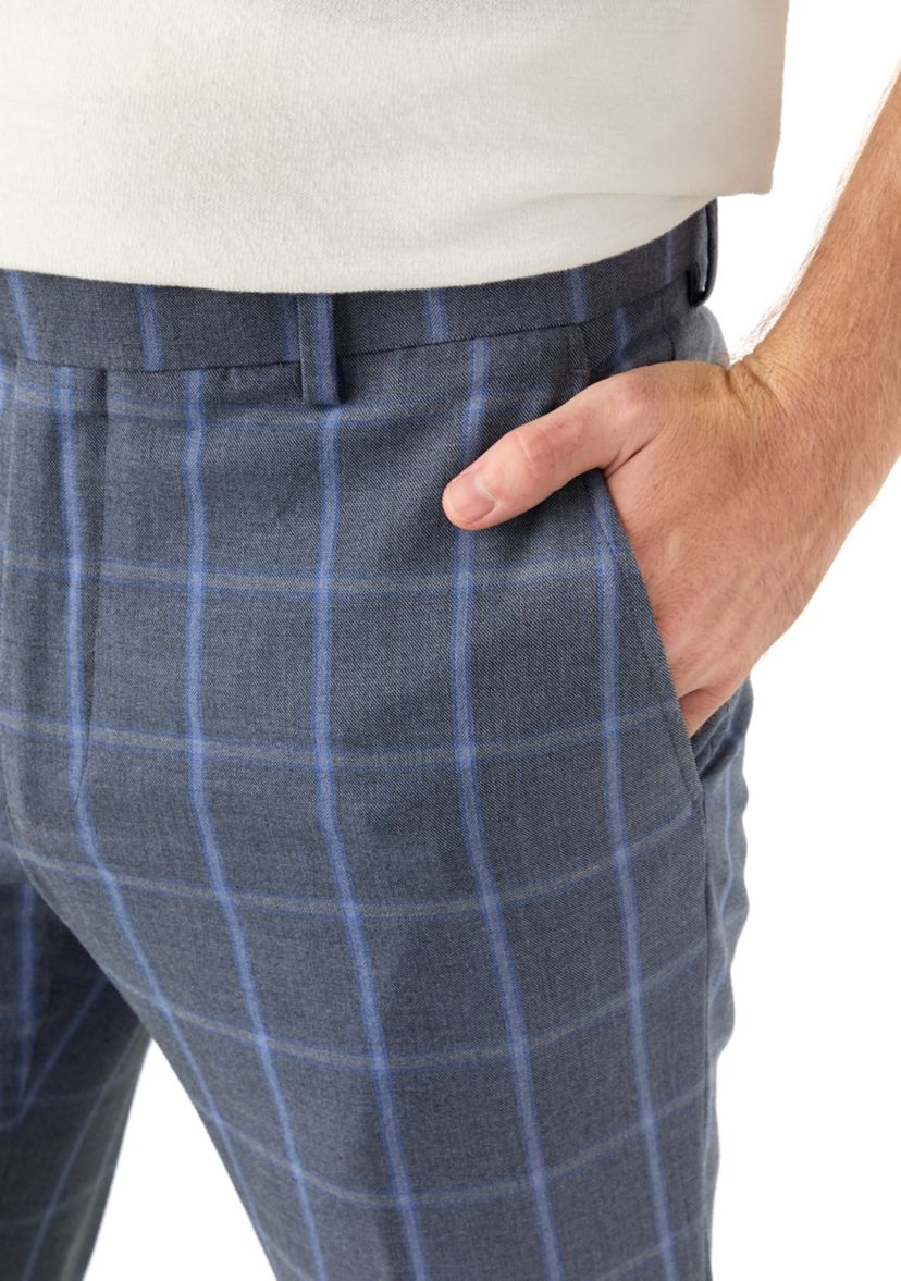 Mens Slim Fit Kensington Plaid Pants
