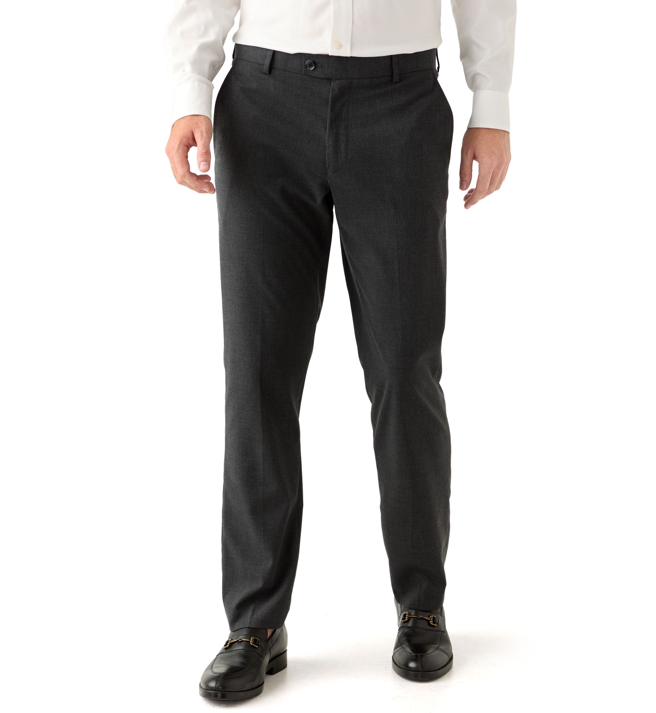 Mens Slim Fit Heathered Oxford Pants
