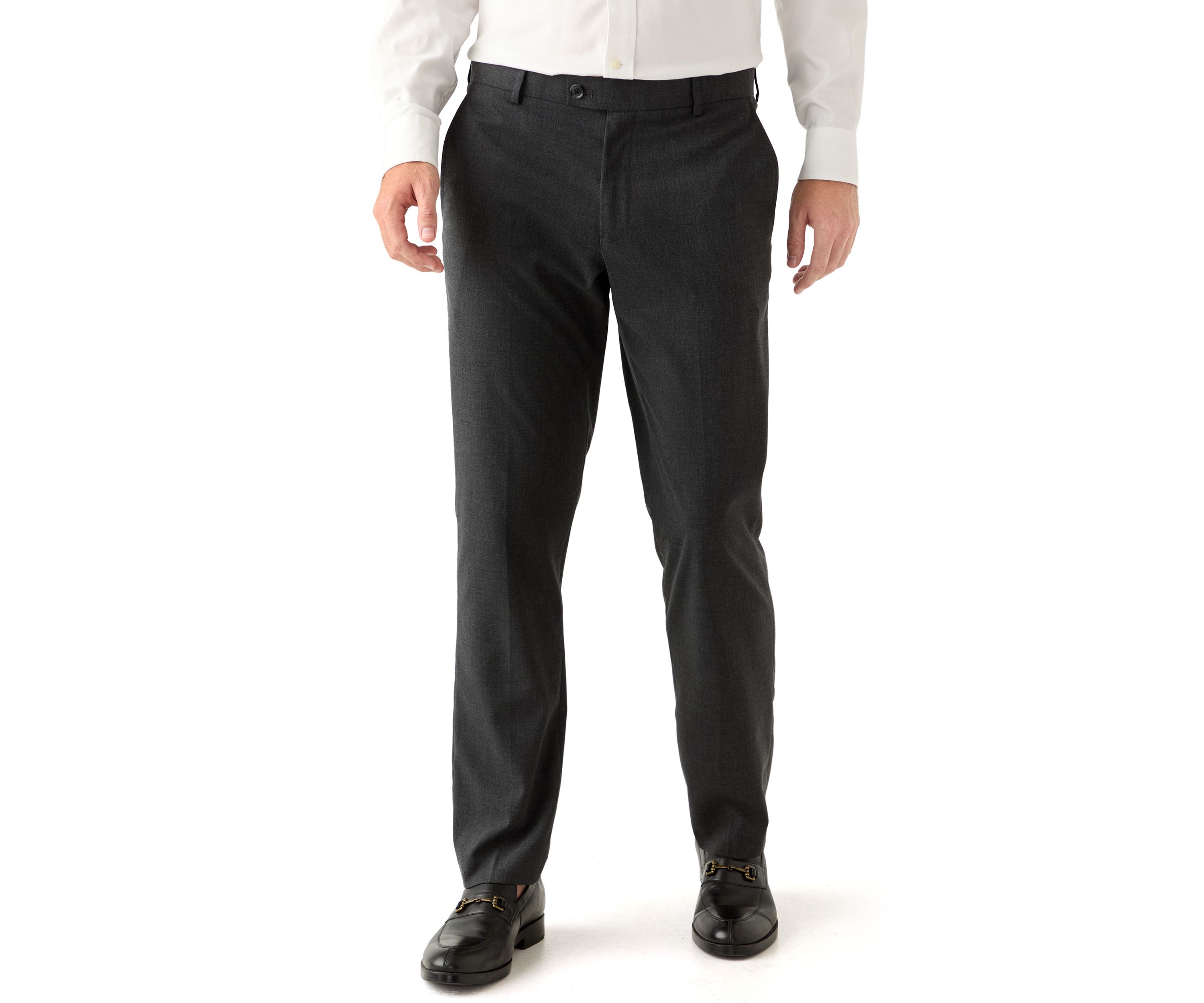Mens Slim Fit Heathered Oxford Pants