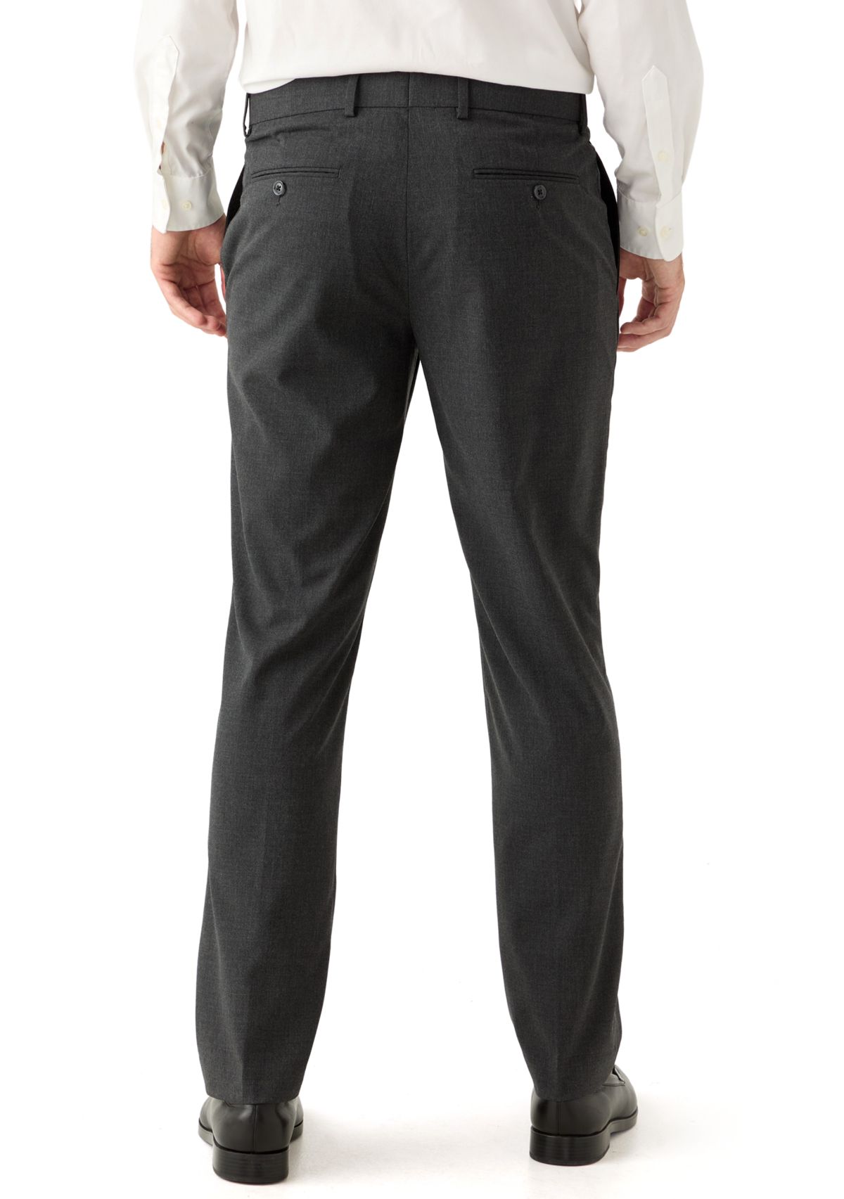 Mens Slim Fit Heathered Oxford Pants
