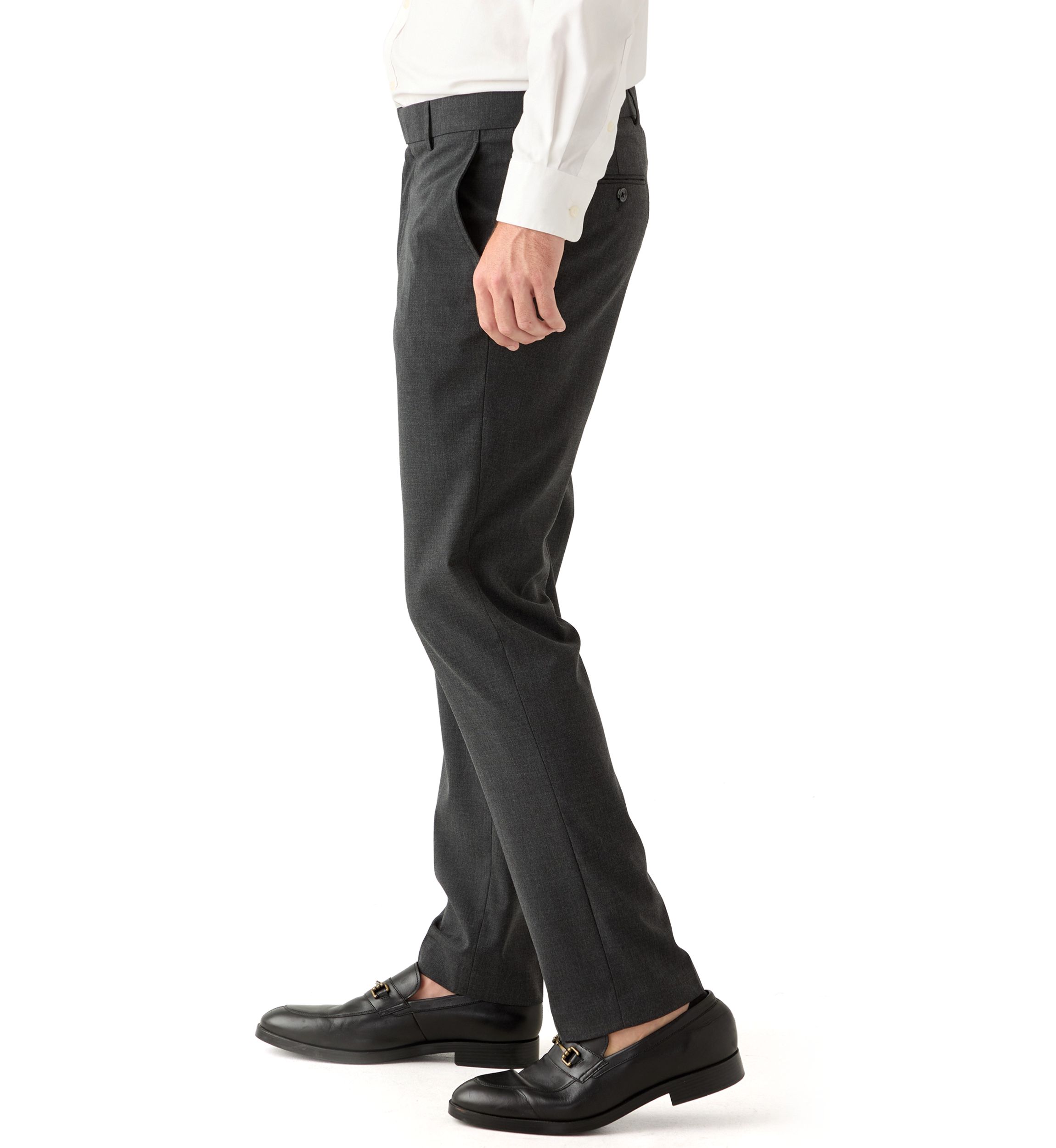 Mens Slim Fit Heathered Oxford Pants