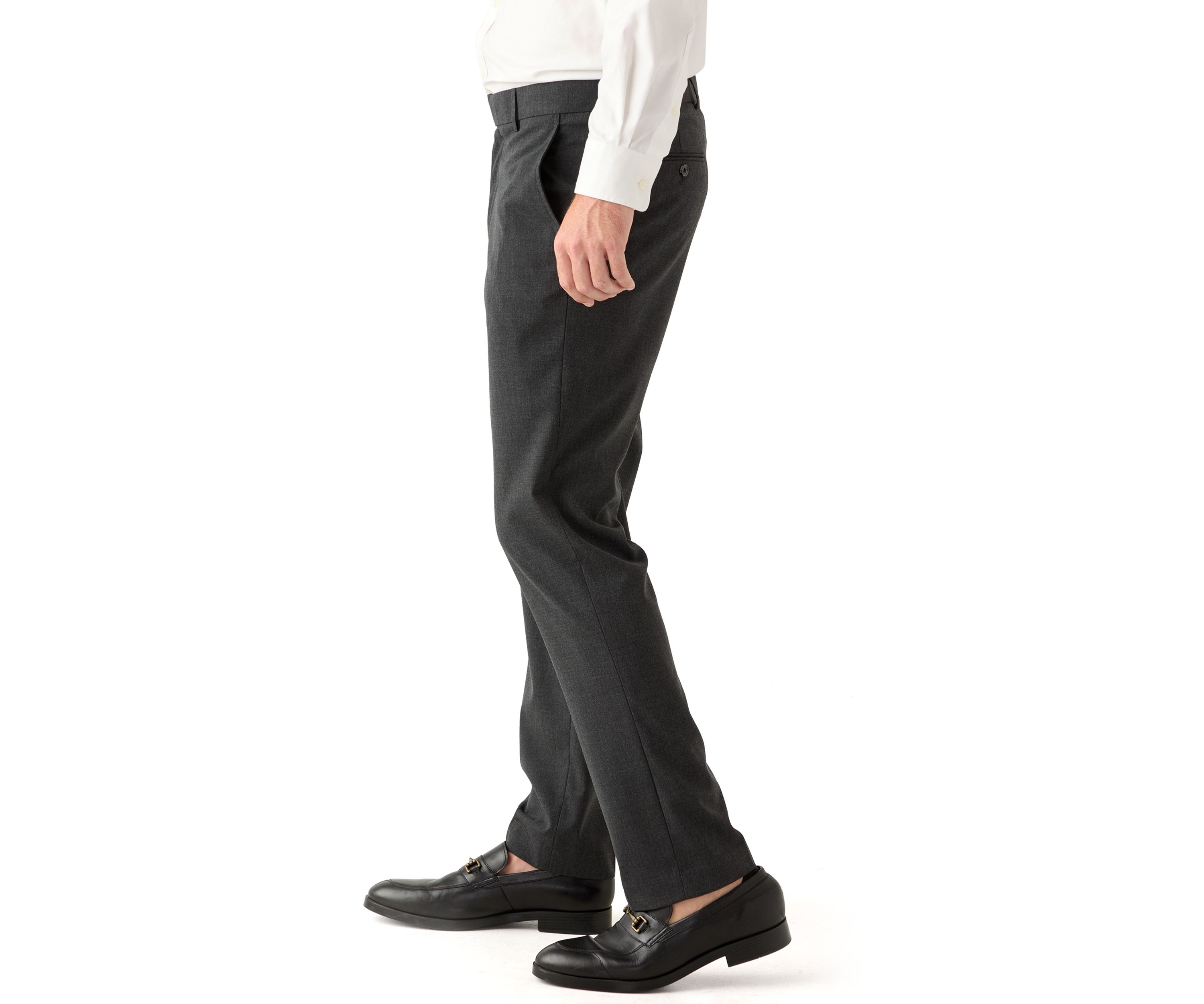 Mens Slim Fit Heathered Oxford Pants