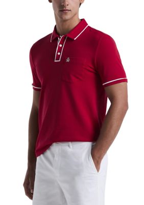 Original Penguin Men's Earlâ¢ Piqué Polo Shirt, Red, 2XL