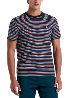 Original Penguin Men's Short Sleeve Striped T-Shirt, XL