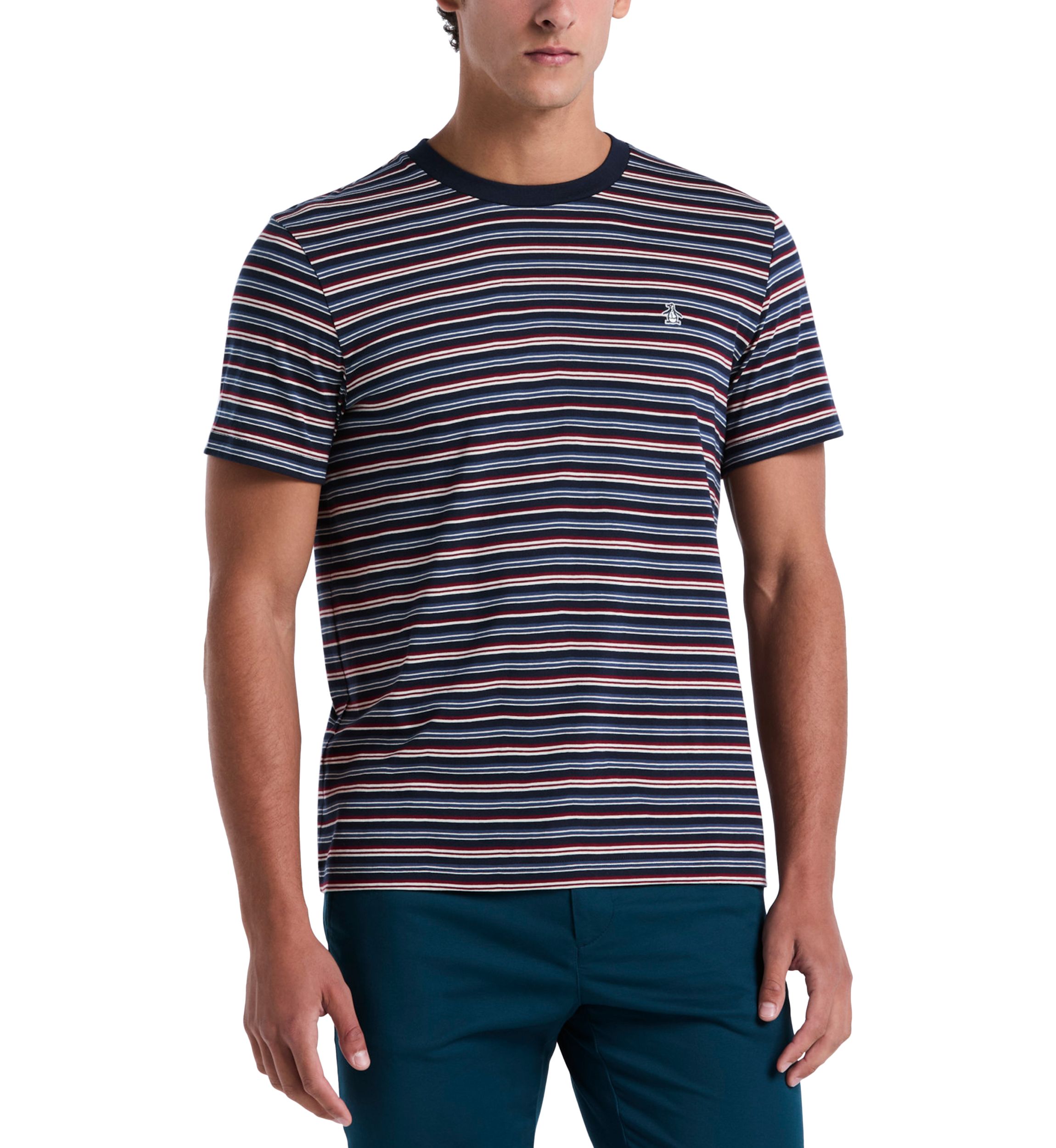 Mens Short Sleeve Striped T-Shirt